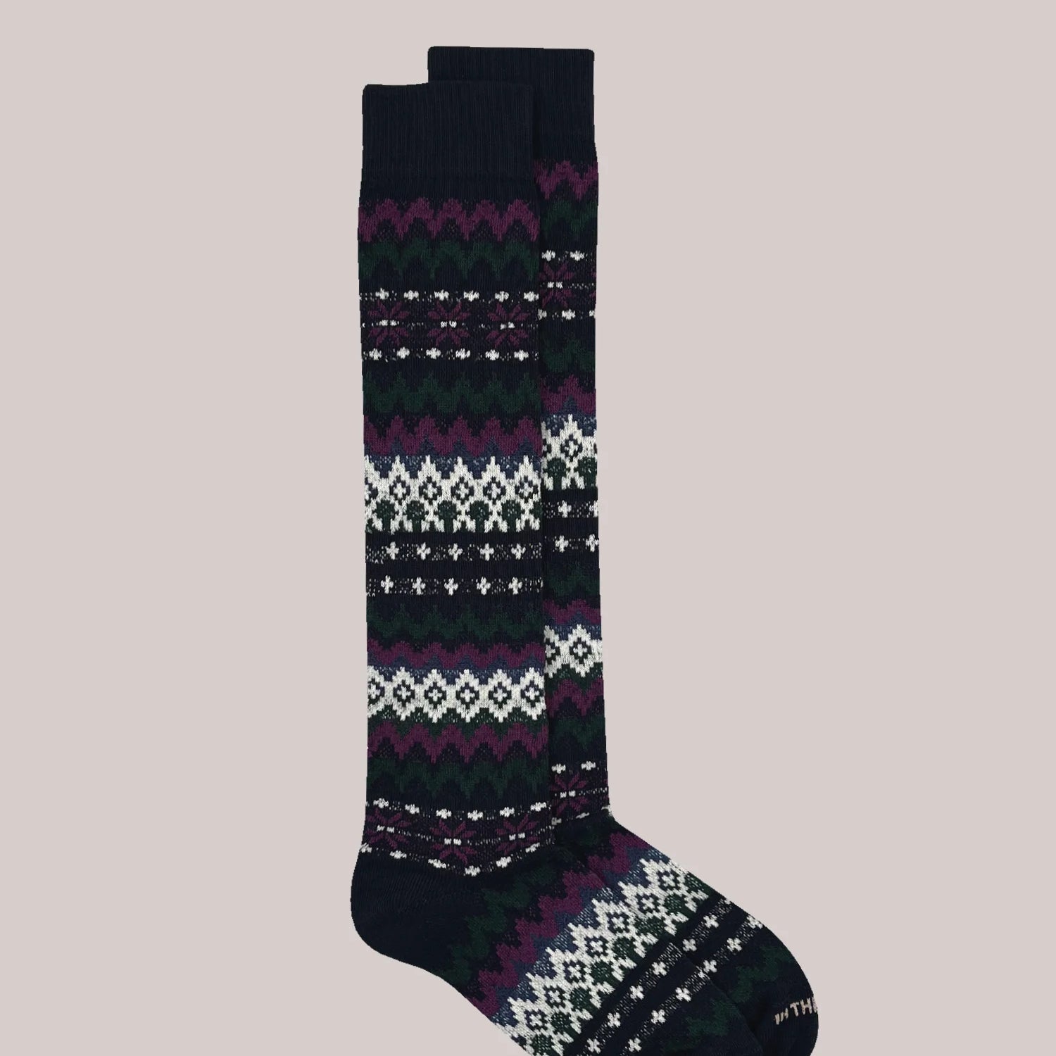 SOX IN THE BOX - CALZE FAIR ISLE BLU / PANNA