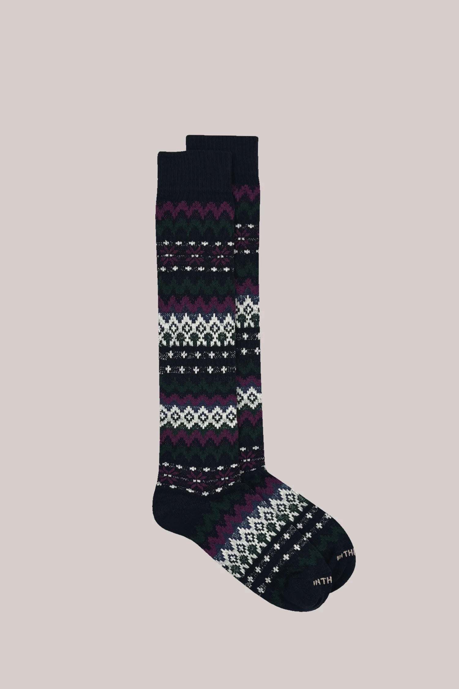 SOX IN THE BOX - CALZE FAIR ISLE BLU / PANNA