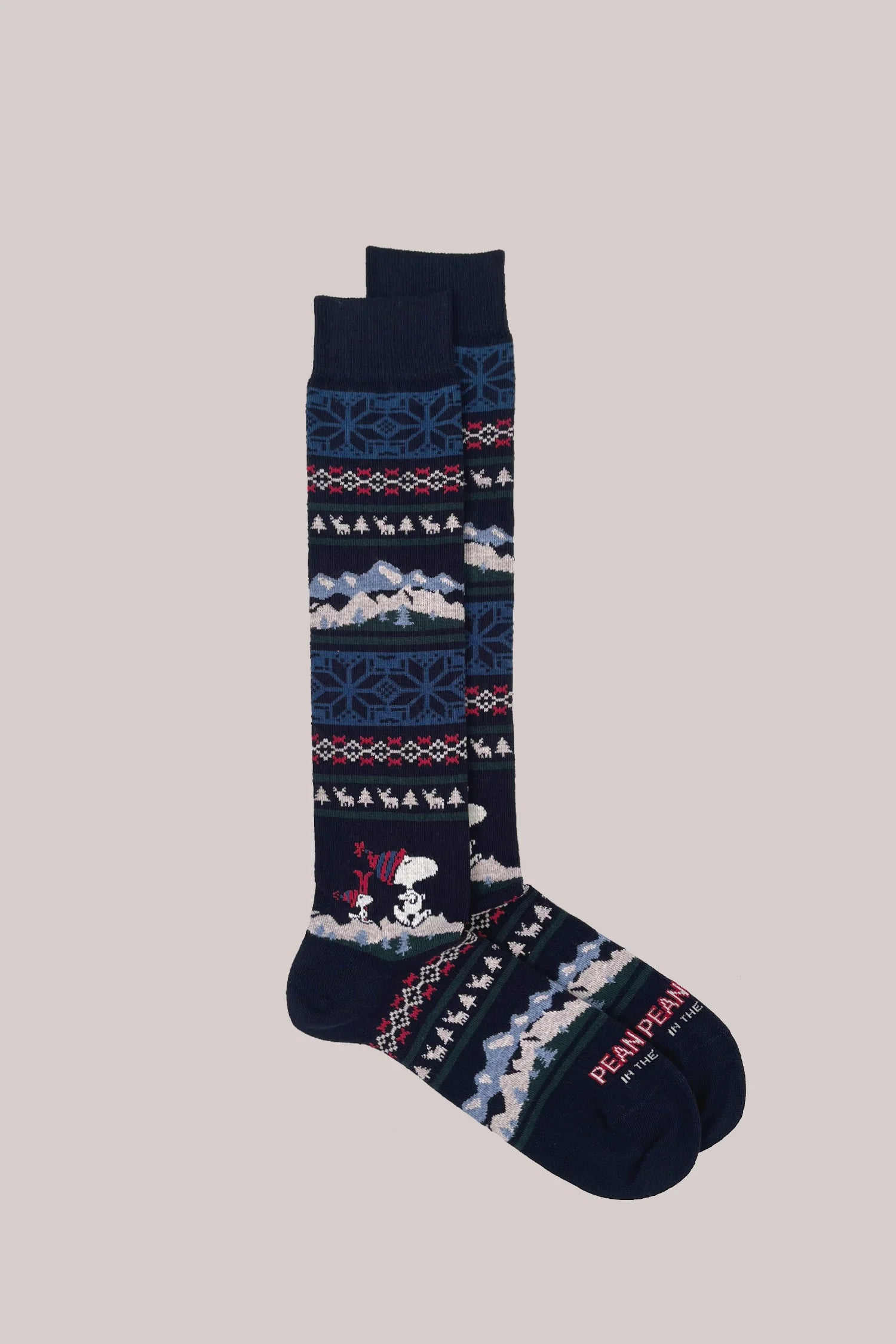 SOX IN THE BOX - CALZE PEANUTS SNOOPY CHRISTMAS STRIPES BLU