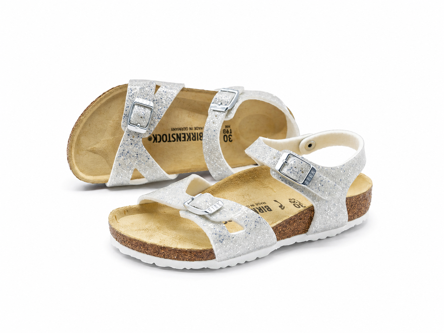 BIRKENSTOCK - RIO KIDS COSMIC SPARKLE WHITE