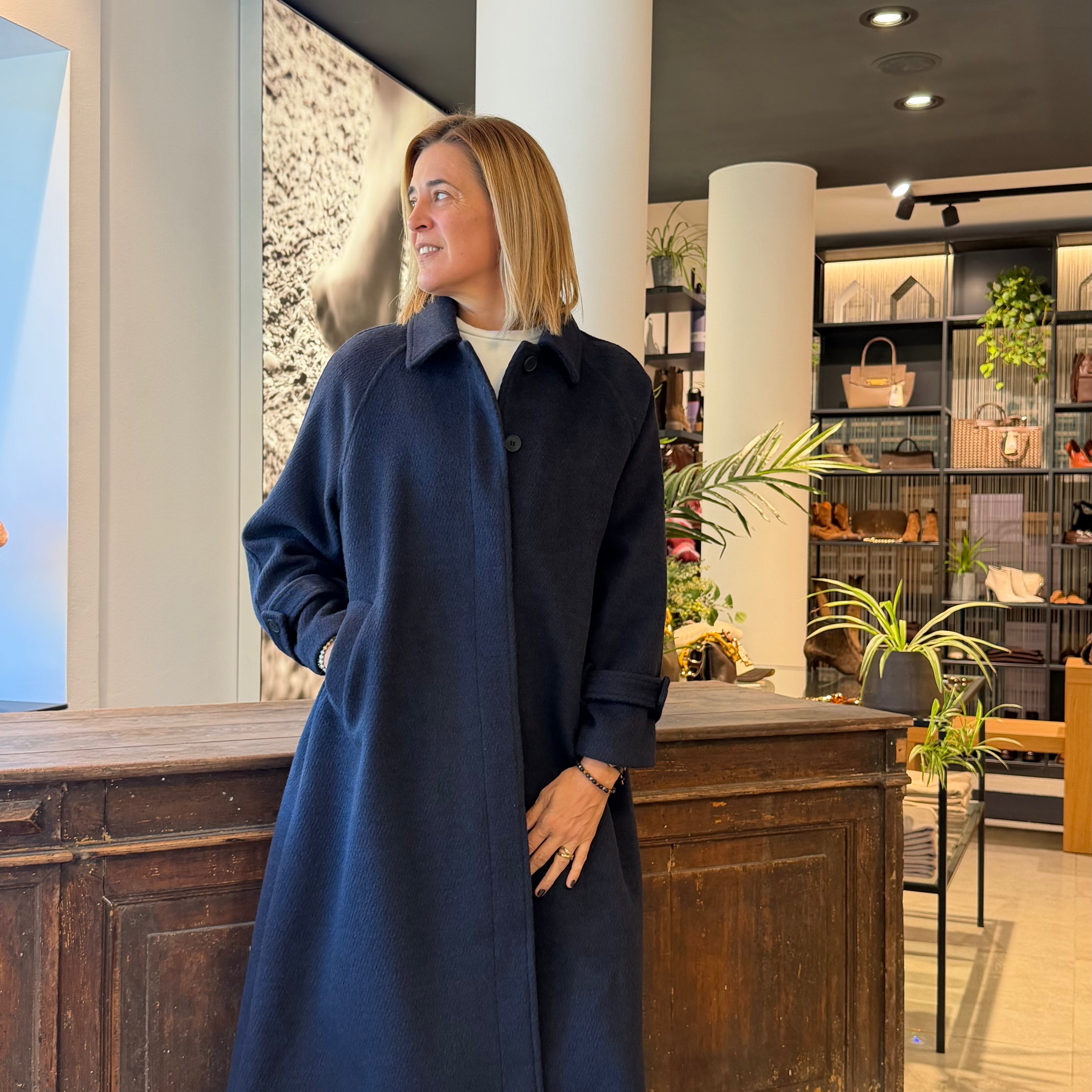 ELEH - CAPPOTTO OVERSIZE BLU
