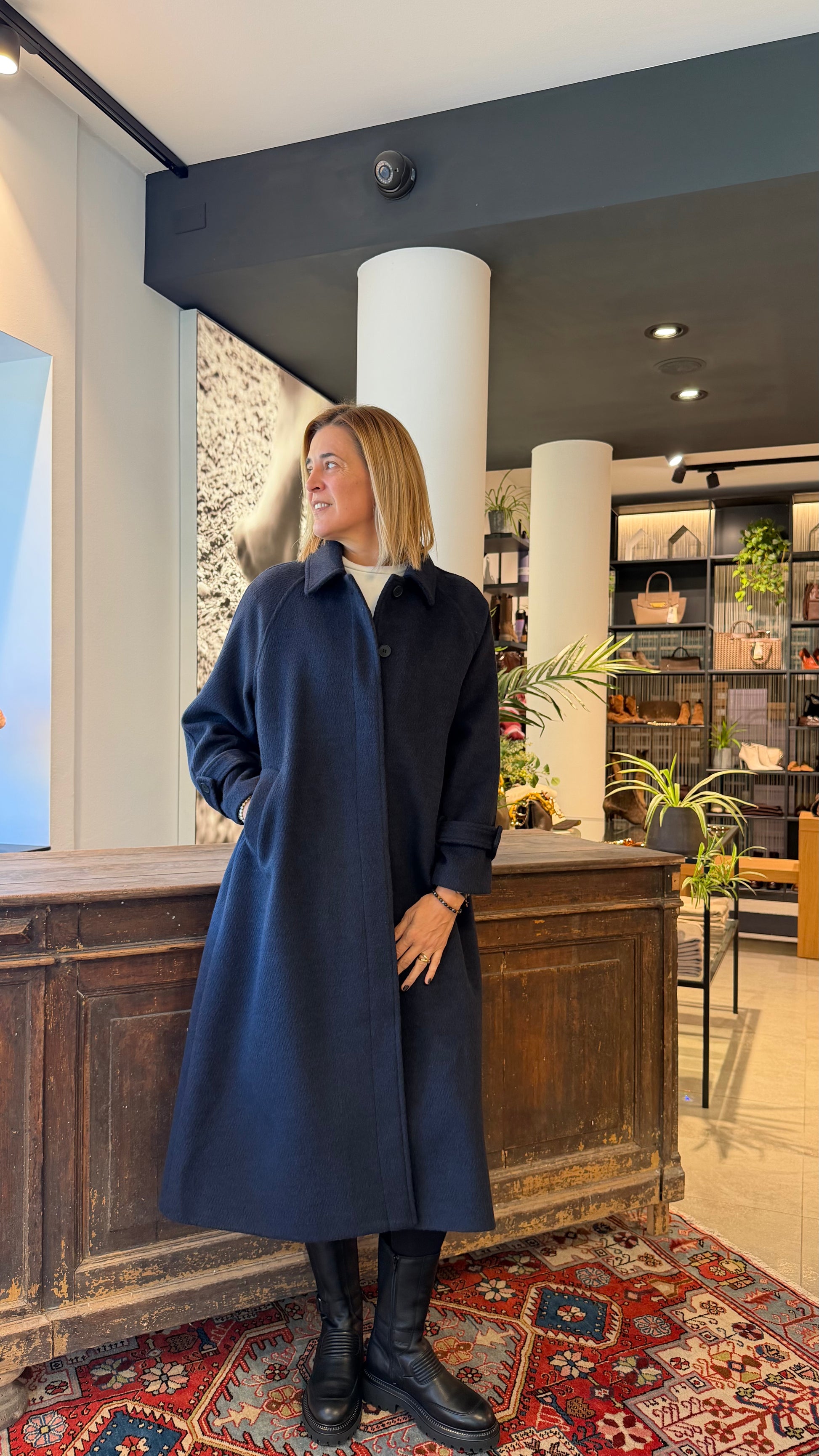ELEH - CAPPOTTO OVERSIZE BLU
