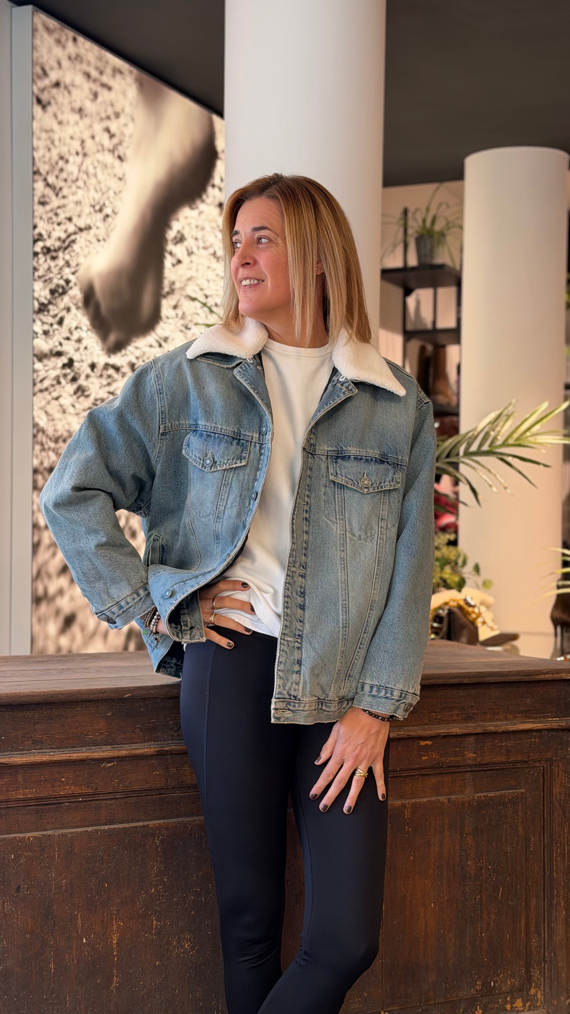 GOD SAVE DENIM - GIUBBINO OVER JEANS TULIPANO 4