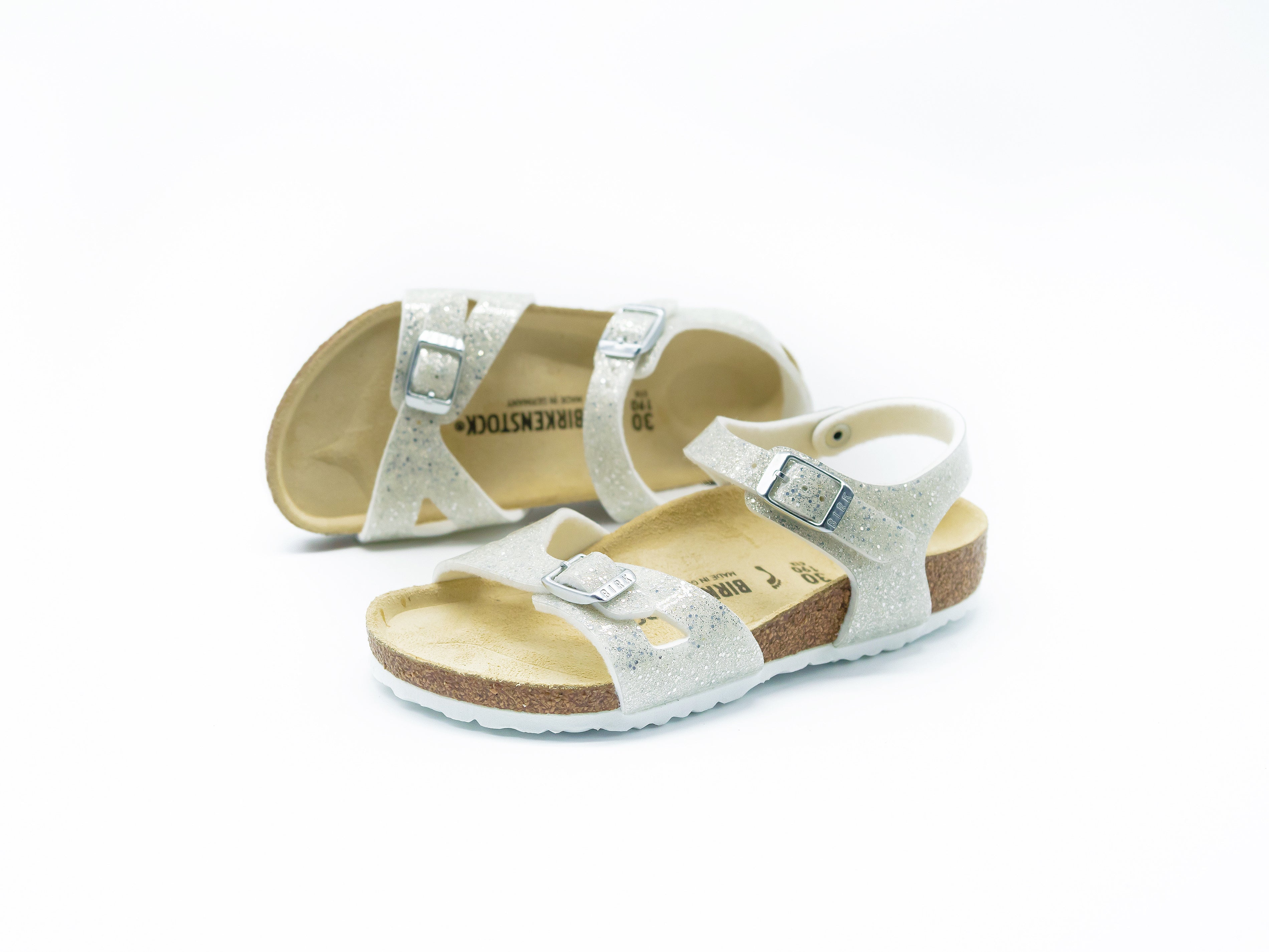 BIRKENSTOCK - RIO KIDS COSMIC SPARKLE WHITE