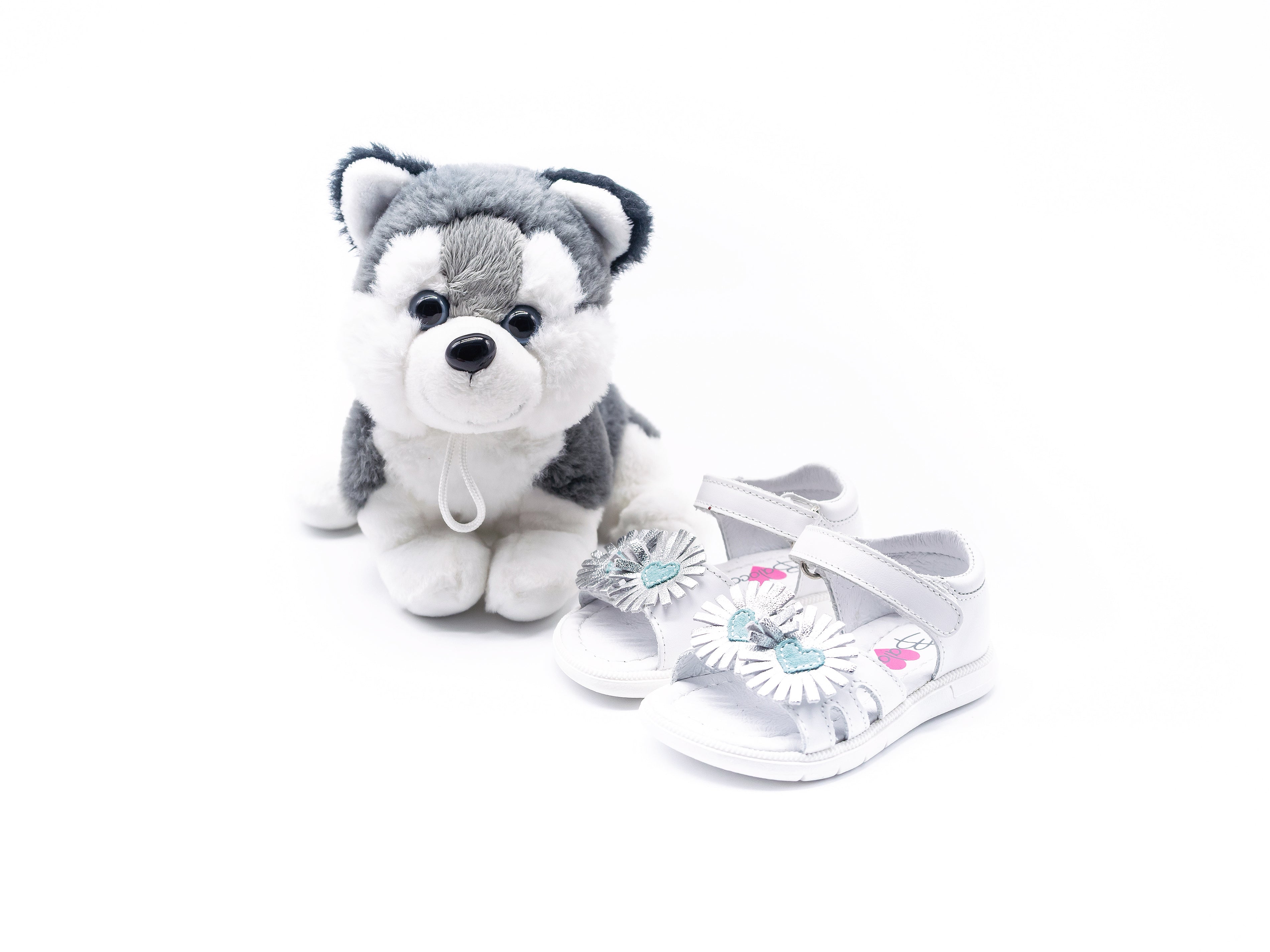 BALOCCHI - SANDALO PARIS BIANCO ARGENTO