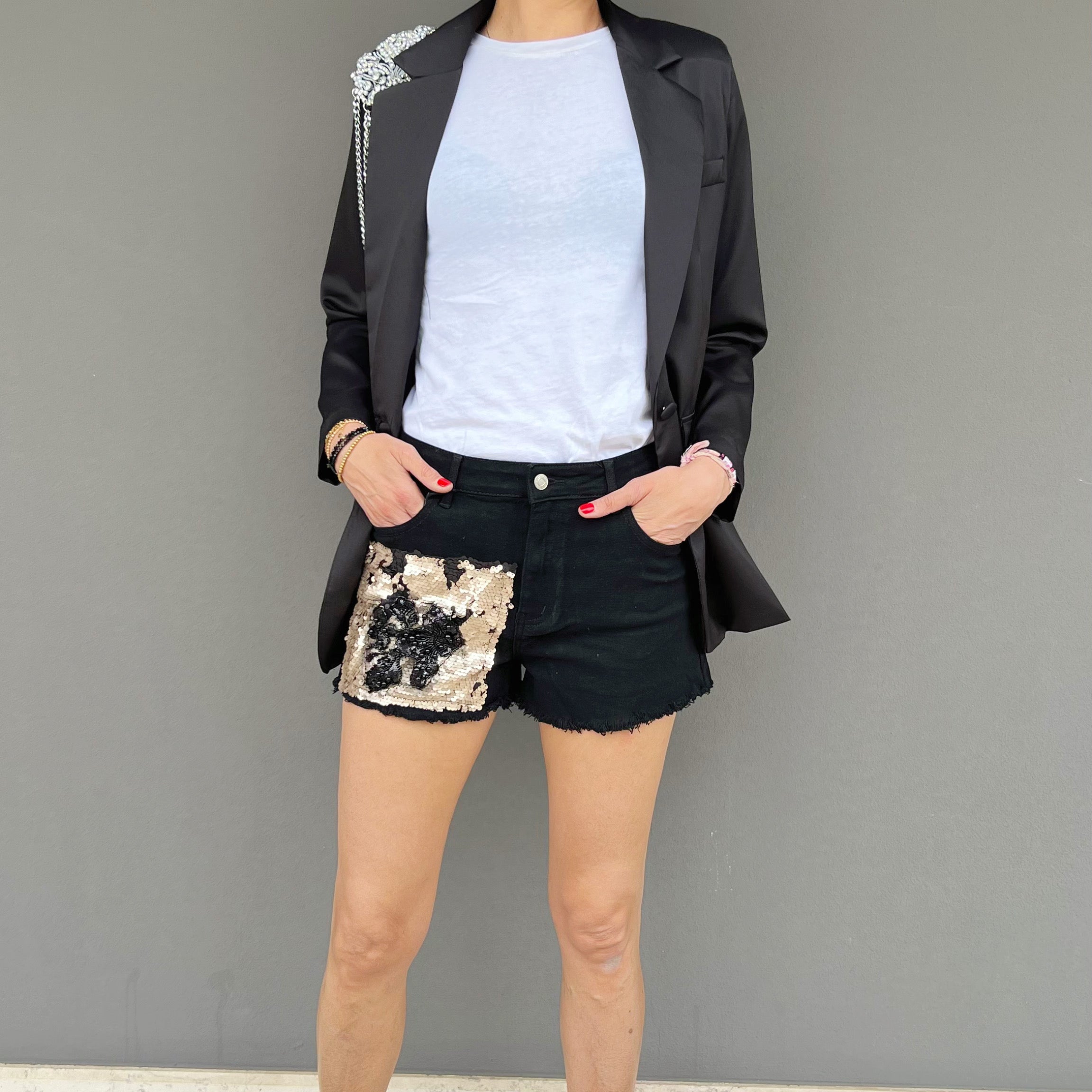 STEFANO GHILARDI - SHORT OSAKA PATCH BLACK