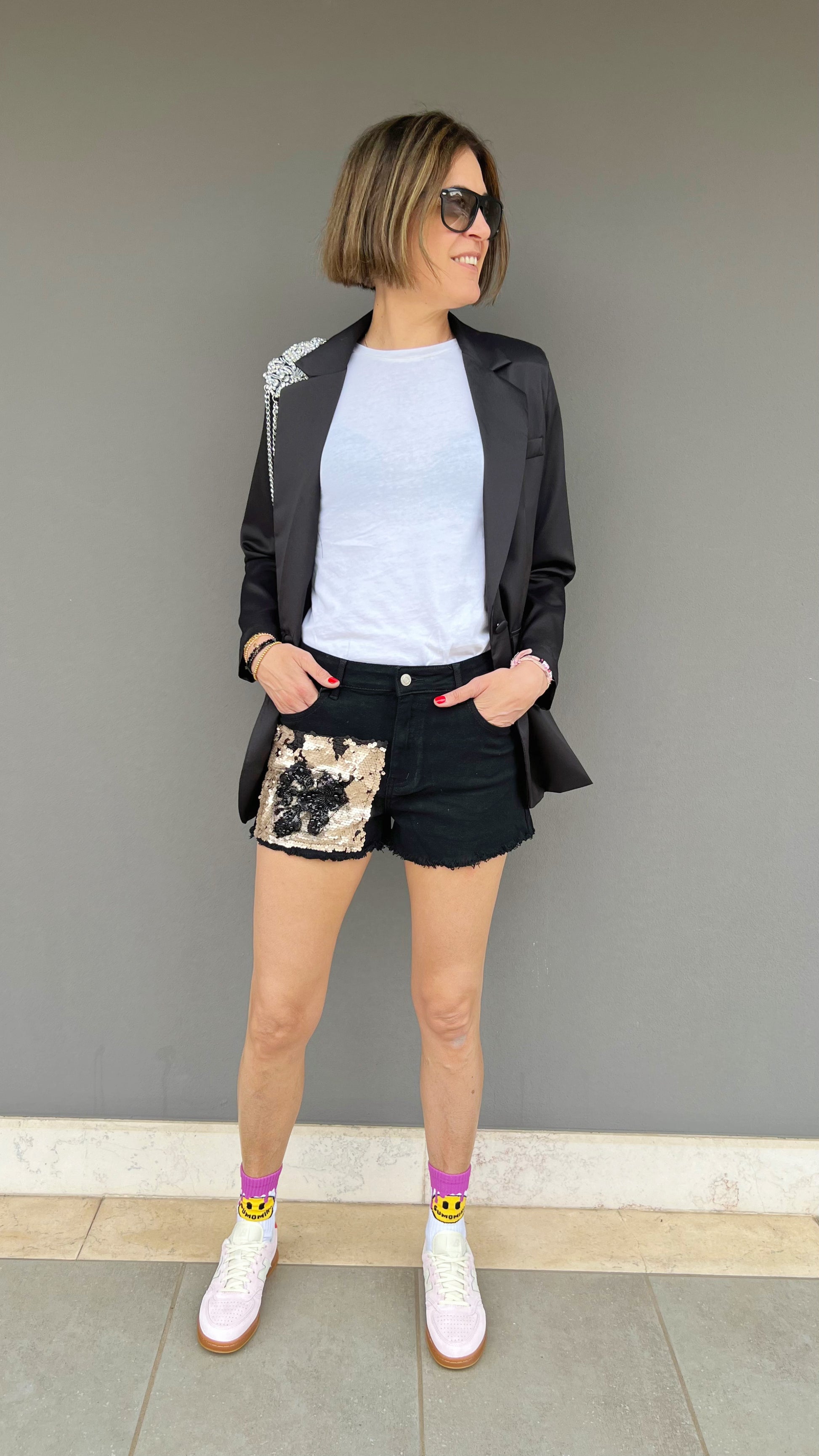 STEFANO GHILARDI - SHORT OSAKA PATCH BLACK