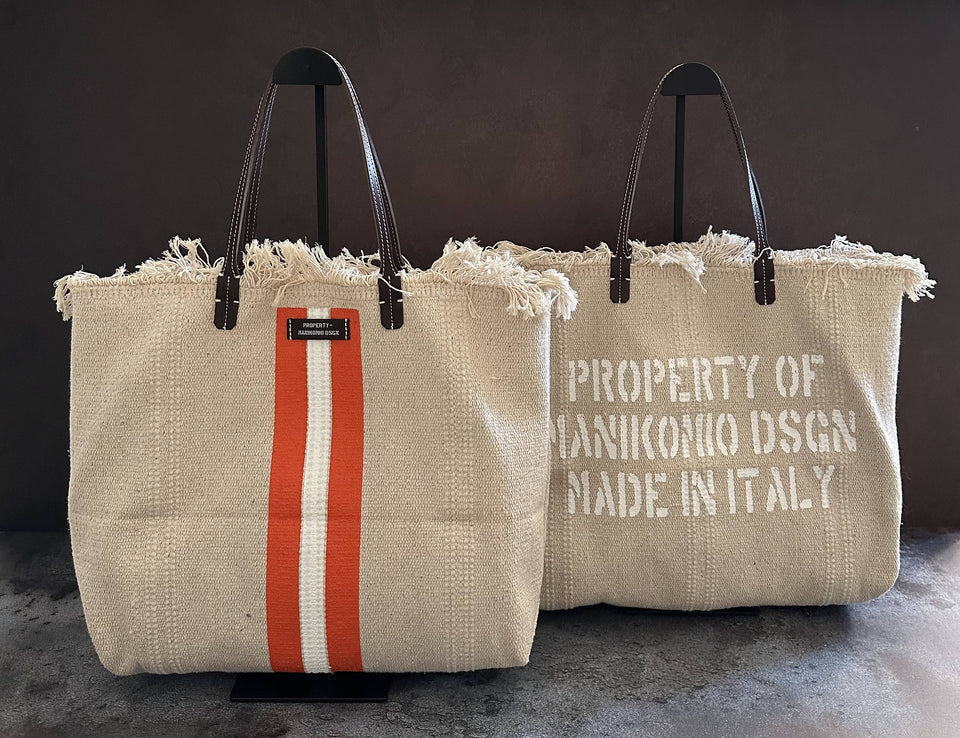 MANIKOMIO -2 PROJECT COTTON STRIPE ARANCIO