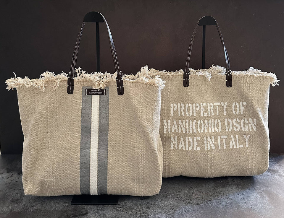 MANIKOMIO -2 PROJECT COTTON STRIPE GREY