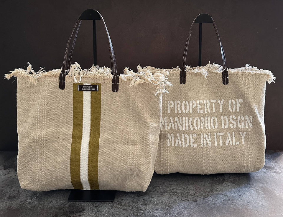 MANIKOMIO -2 PROJECT COTTON STRIPE GOLD