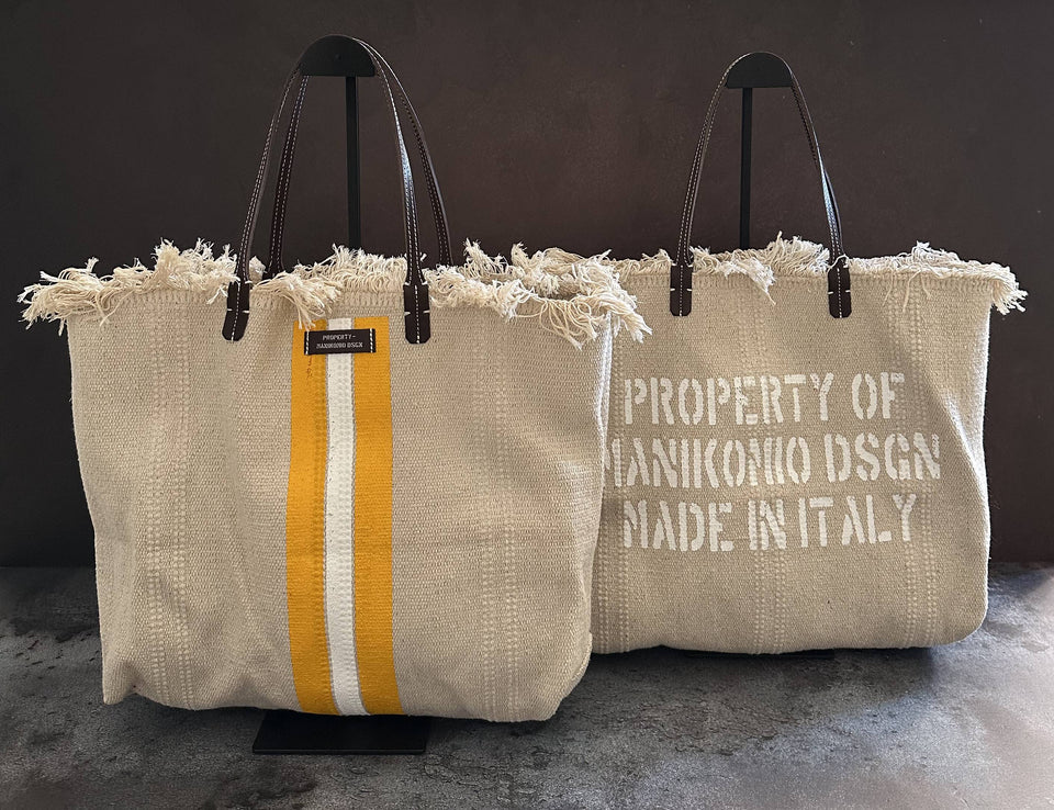 MANIKOMIO -2 PROJECT COTTON STRIPE YELLOW