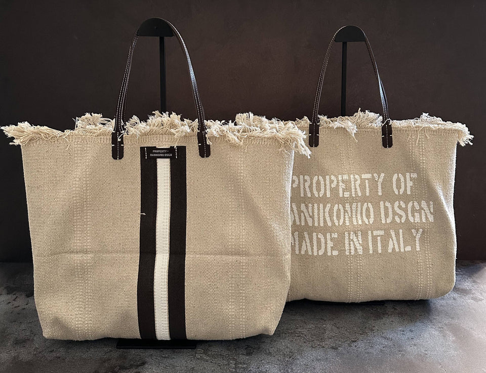 MANIKOMIO -2 PROJECT COTTON STRIPE CHOCOLATE