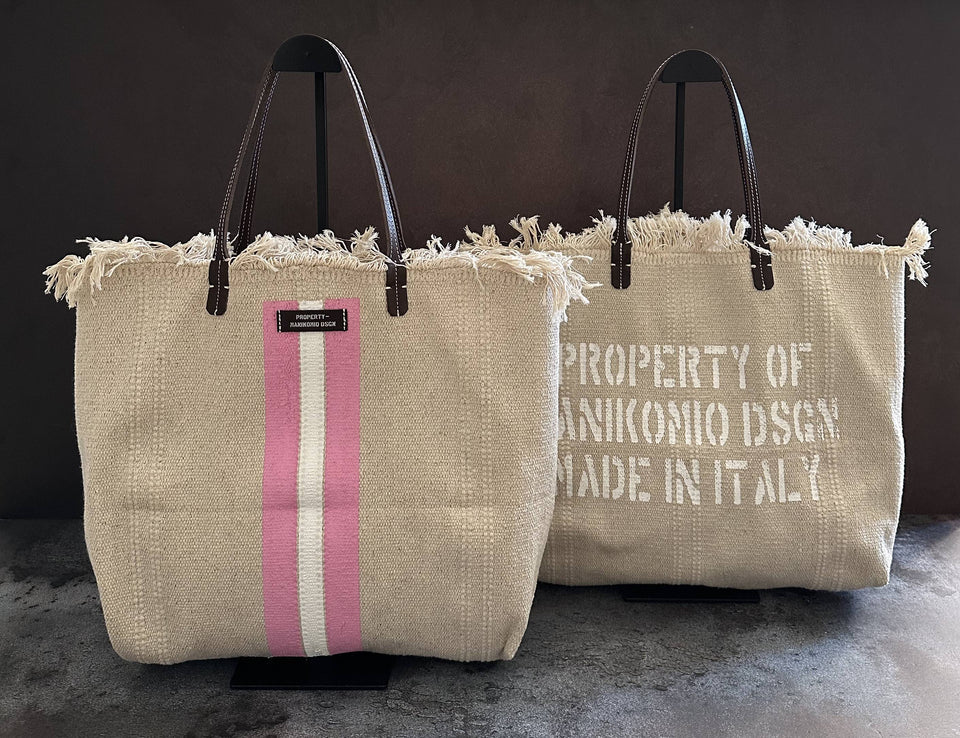 MANIKOMIO -2 PROJECT COTTON STRIPE PINK