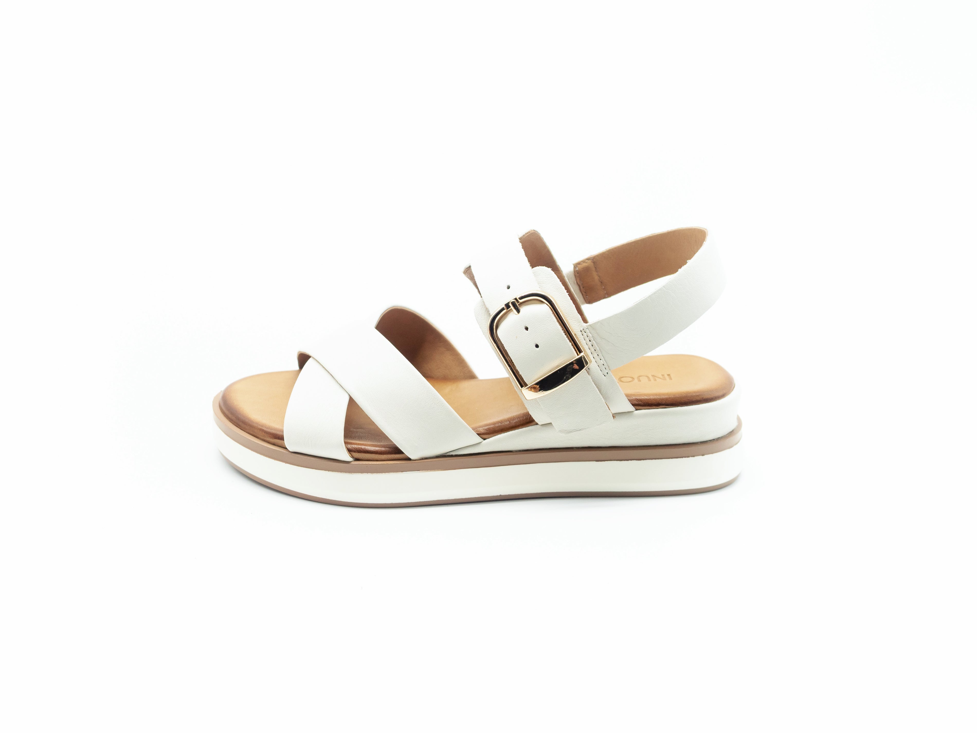 INUOVO - SANDALO INCROCIO LATTE