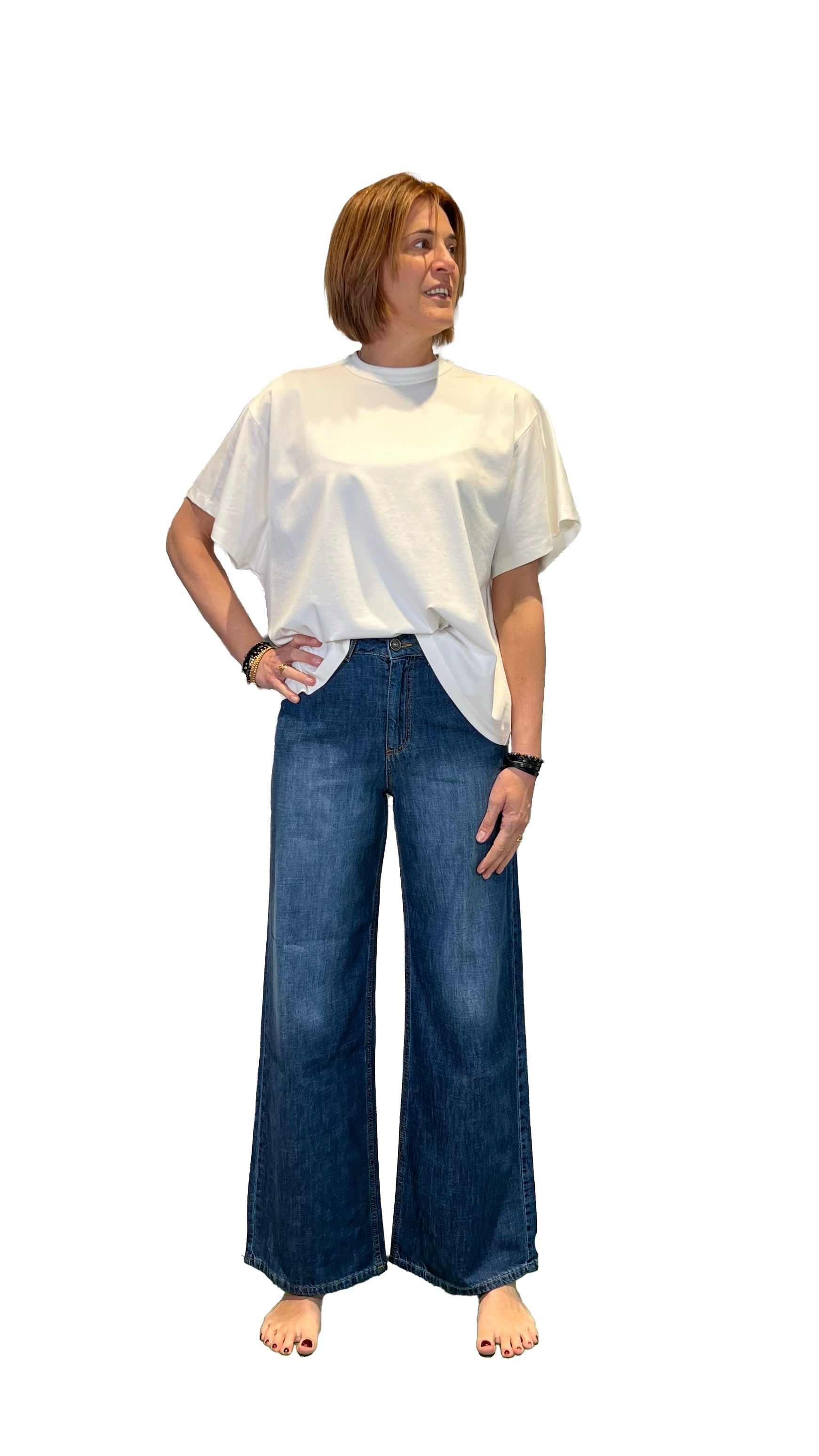 GOD SAVE DENIM - JEANS PALAZZO SELENE