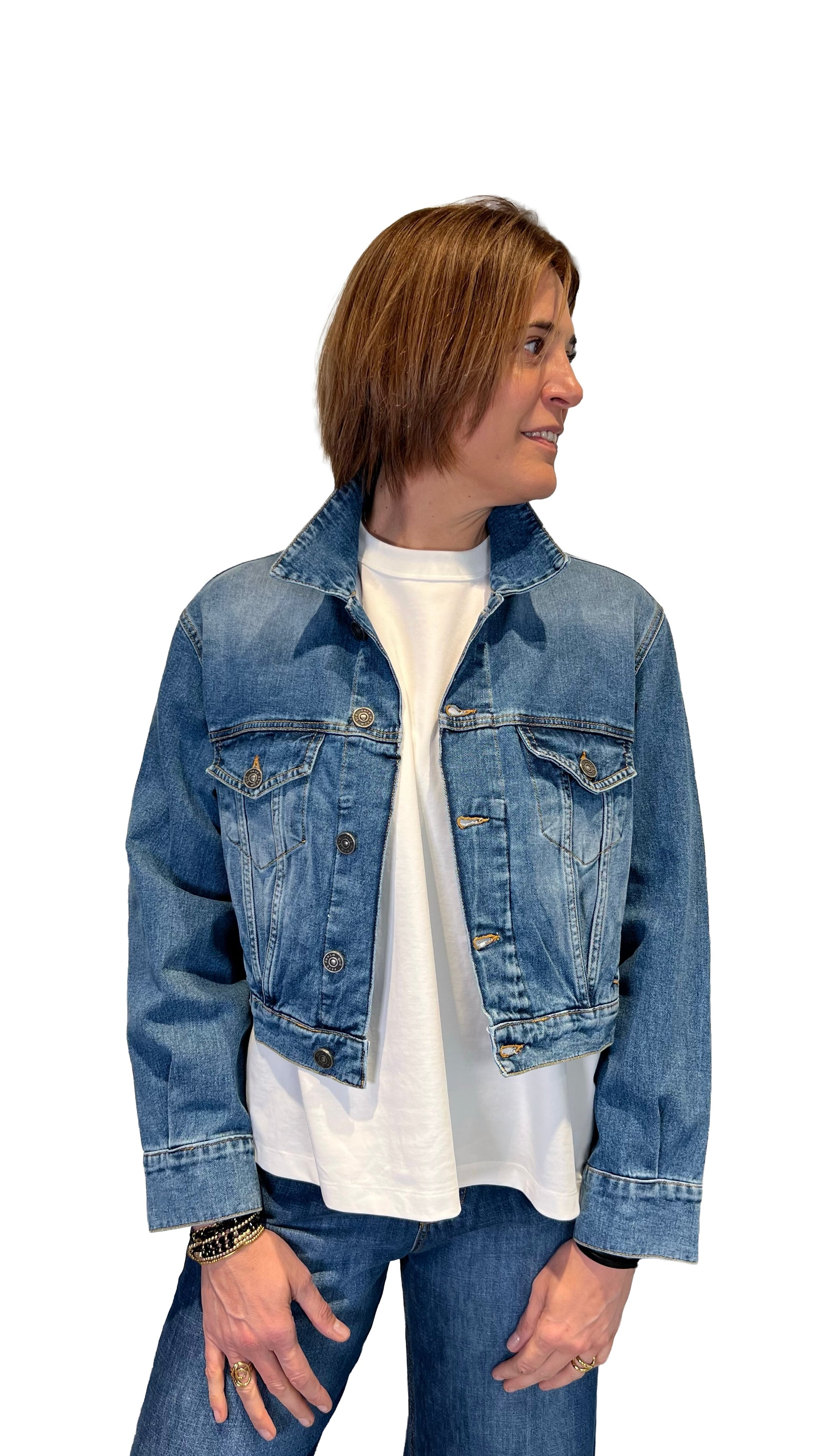 GOD SAVE DENIM - GIUBBINO OVER JEANS TULIPANO