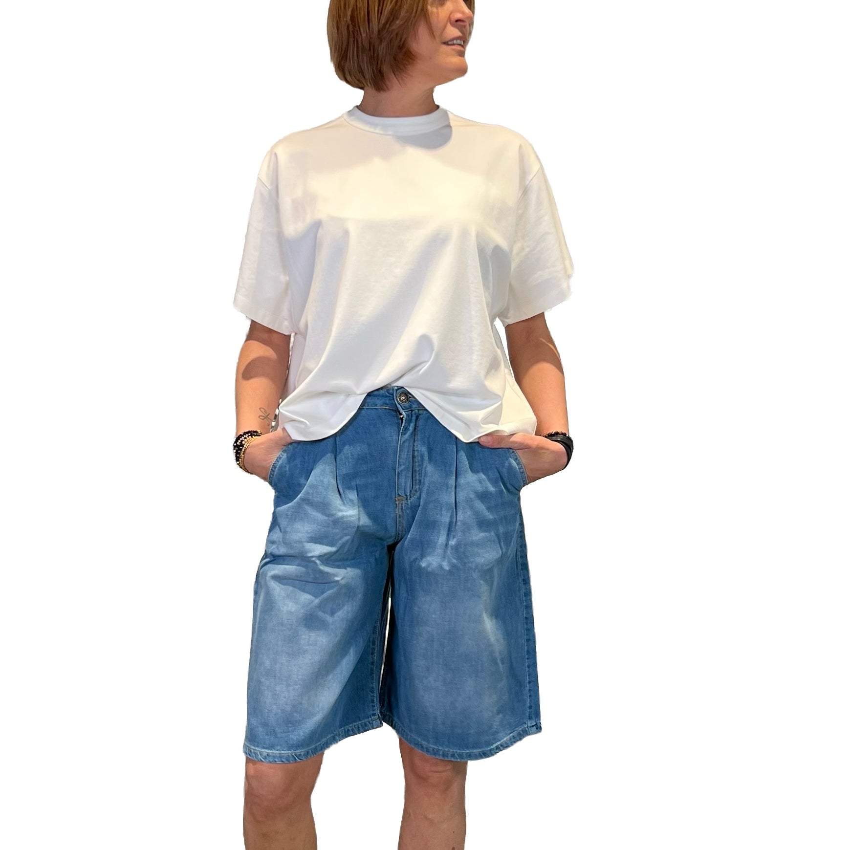 GOD SAVE DENIM - JEANS BERMUDA DENIM FRESIA