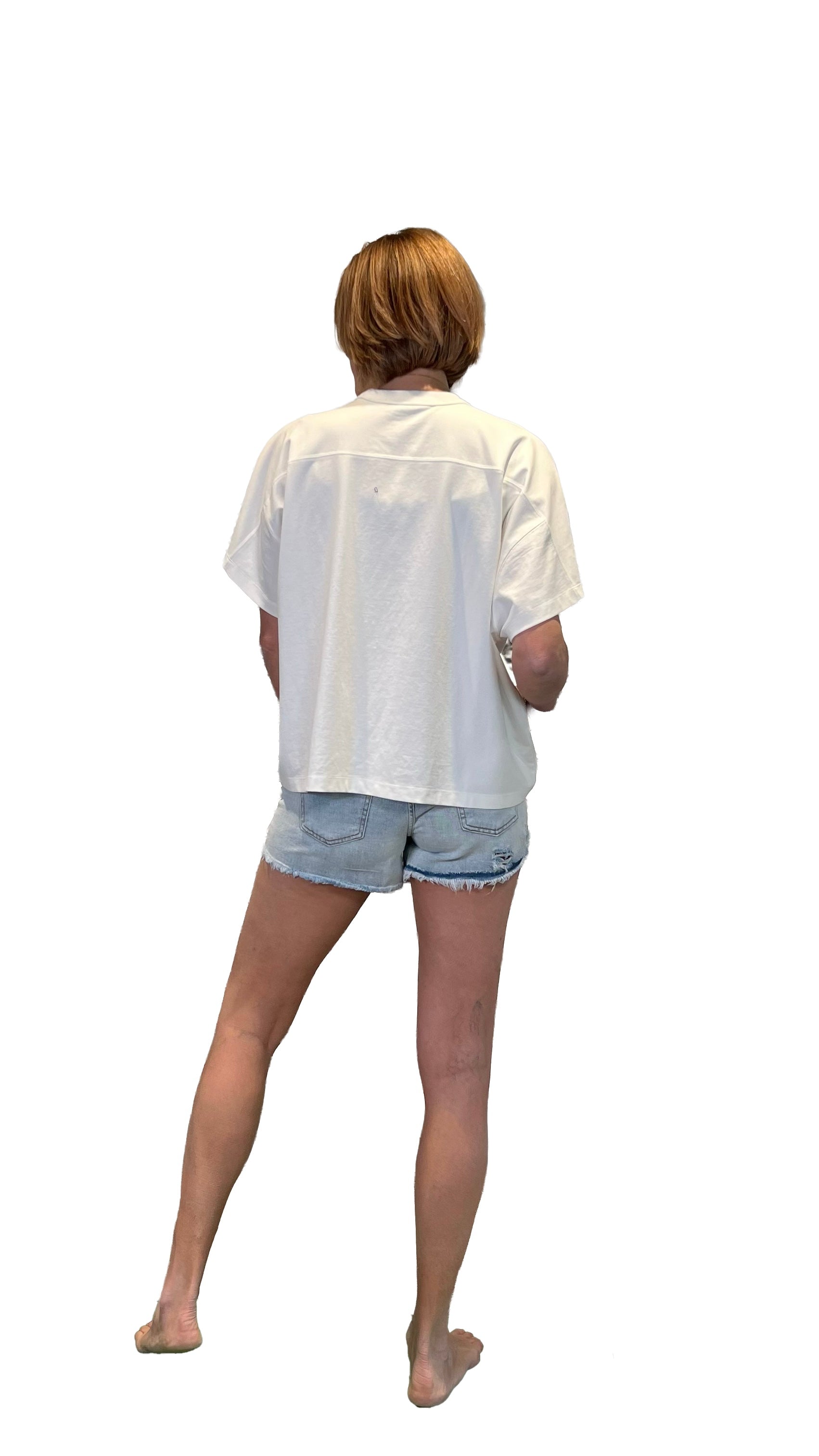 GOD SAVE DENIM - JEANS SHORT ARES 2 SFRANGIATO