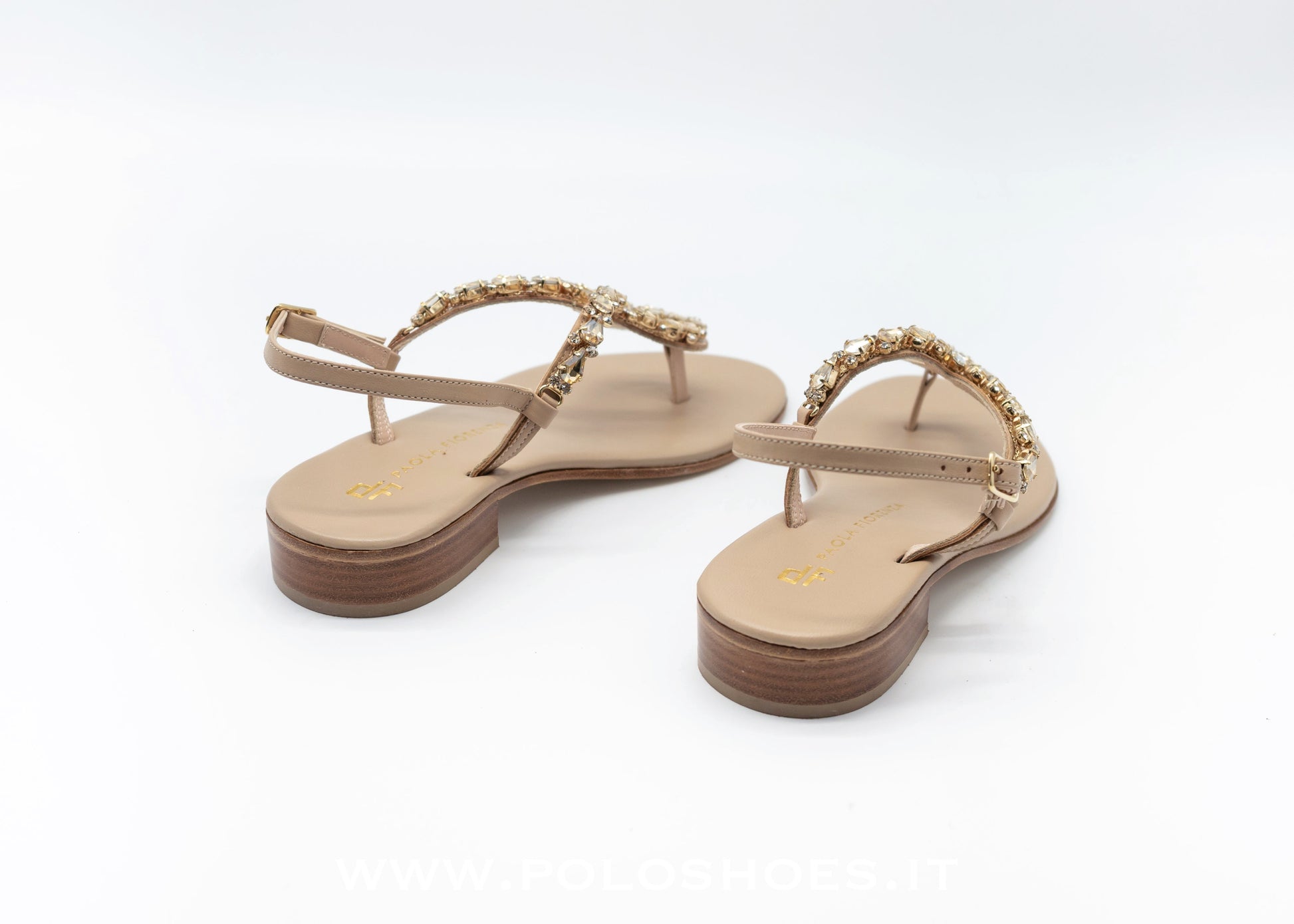 PAOLA FIORENZA - SANDALO GIOIELLO BEIGE