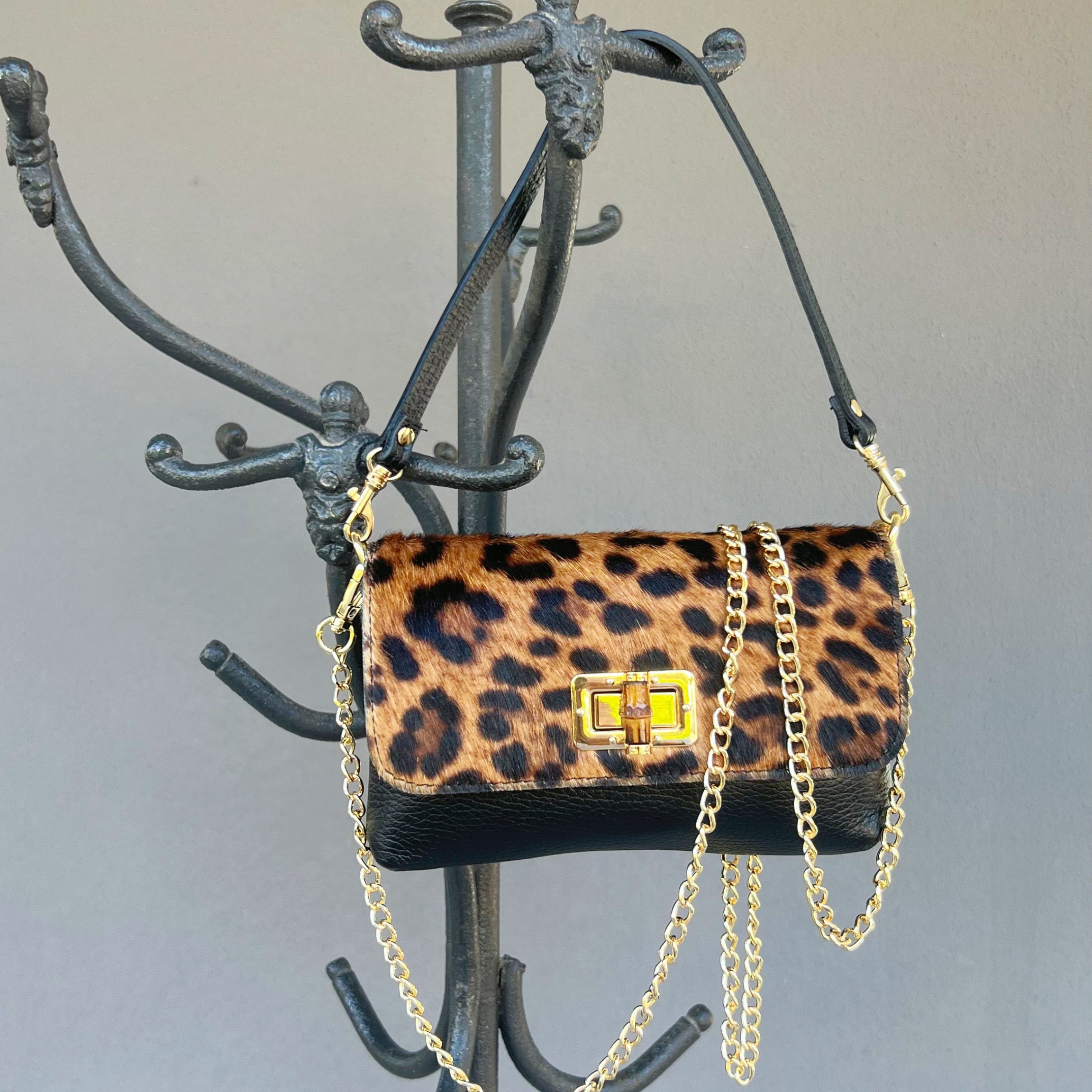 POLO SHOES BAGS - BAG ANNA ANIMALIER LEOPARDATA 2