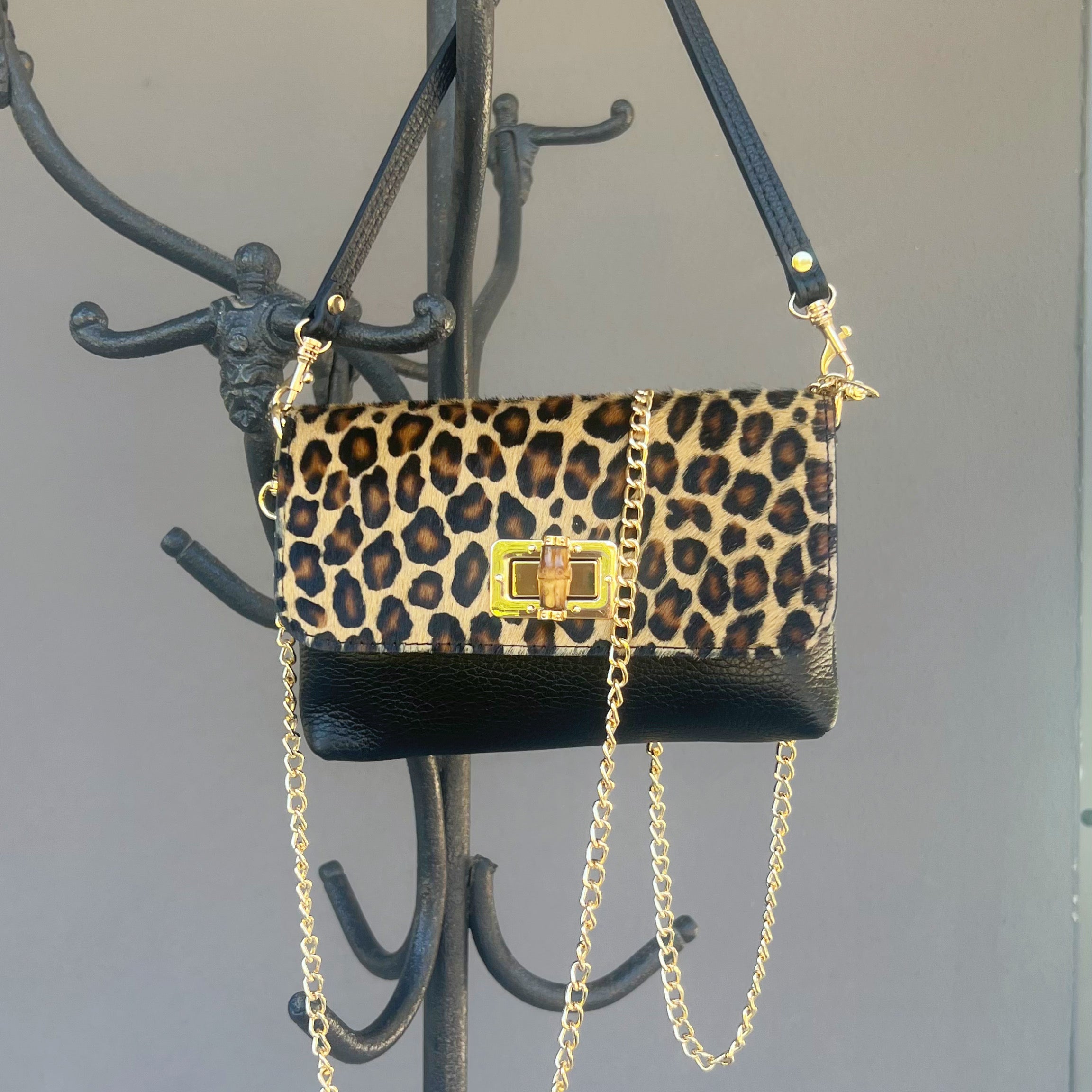 POLO SHOES BAGS - BAG ANNA ANIMALIER LEOPARDATA 3