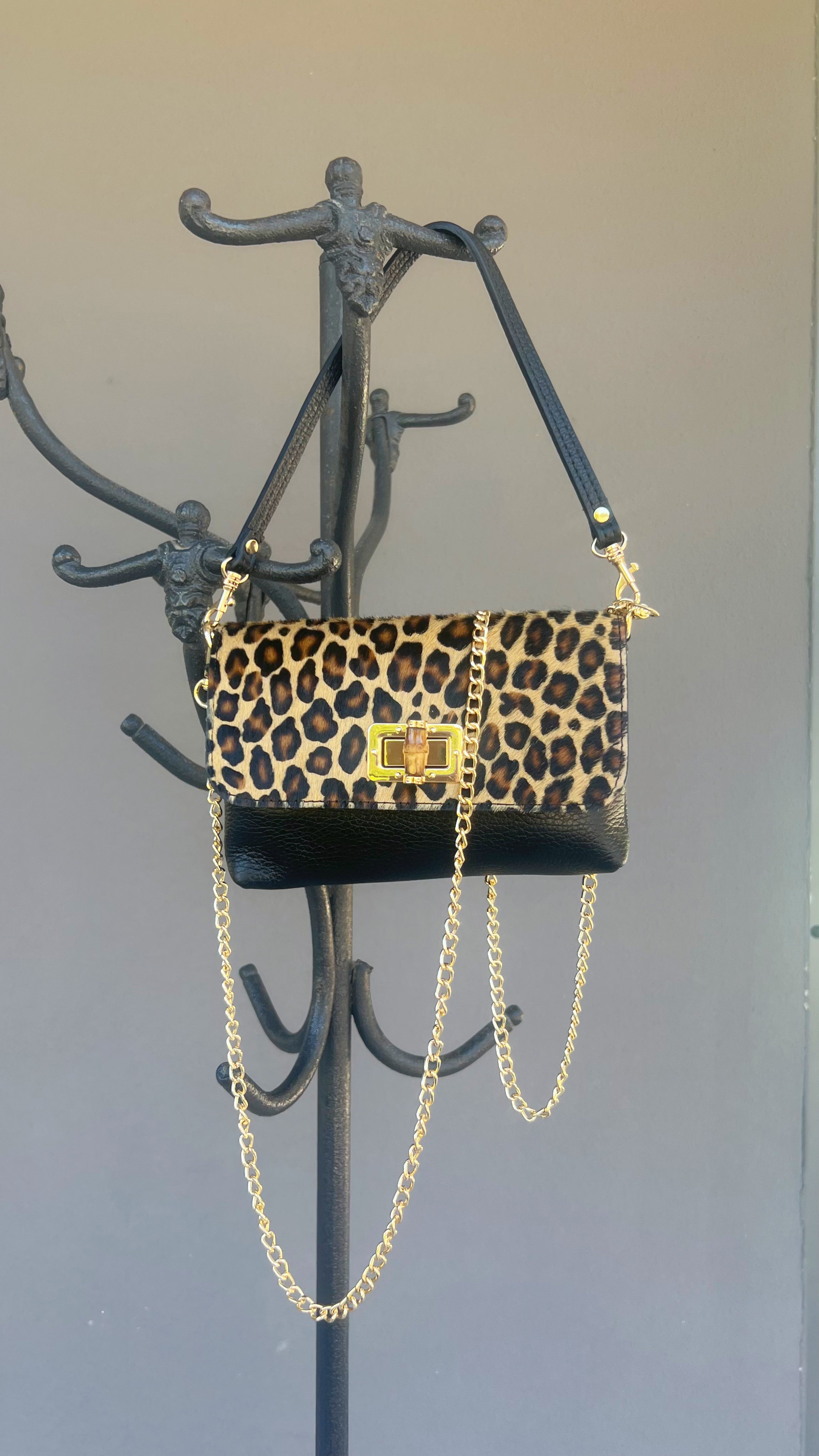 POLO SHOES BAGS - BAG ANNA ANIMALIER LEOPARDATA 3
