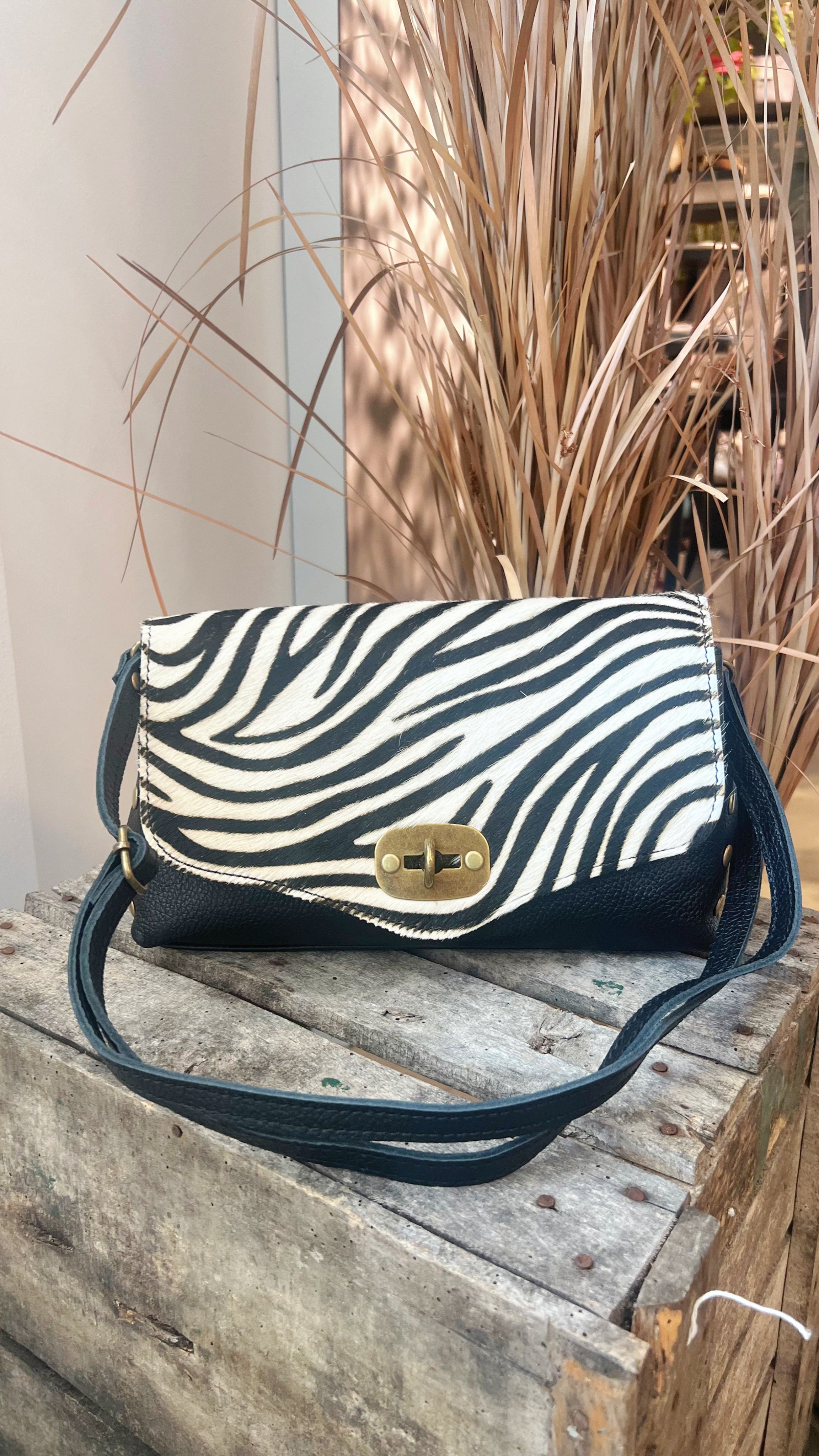 POLO SHOES BAG - POSTINO ANIMALIER ZEBRATA