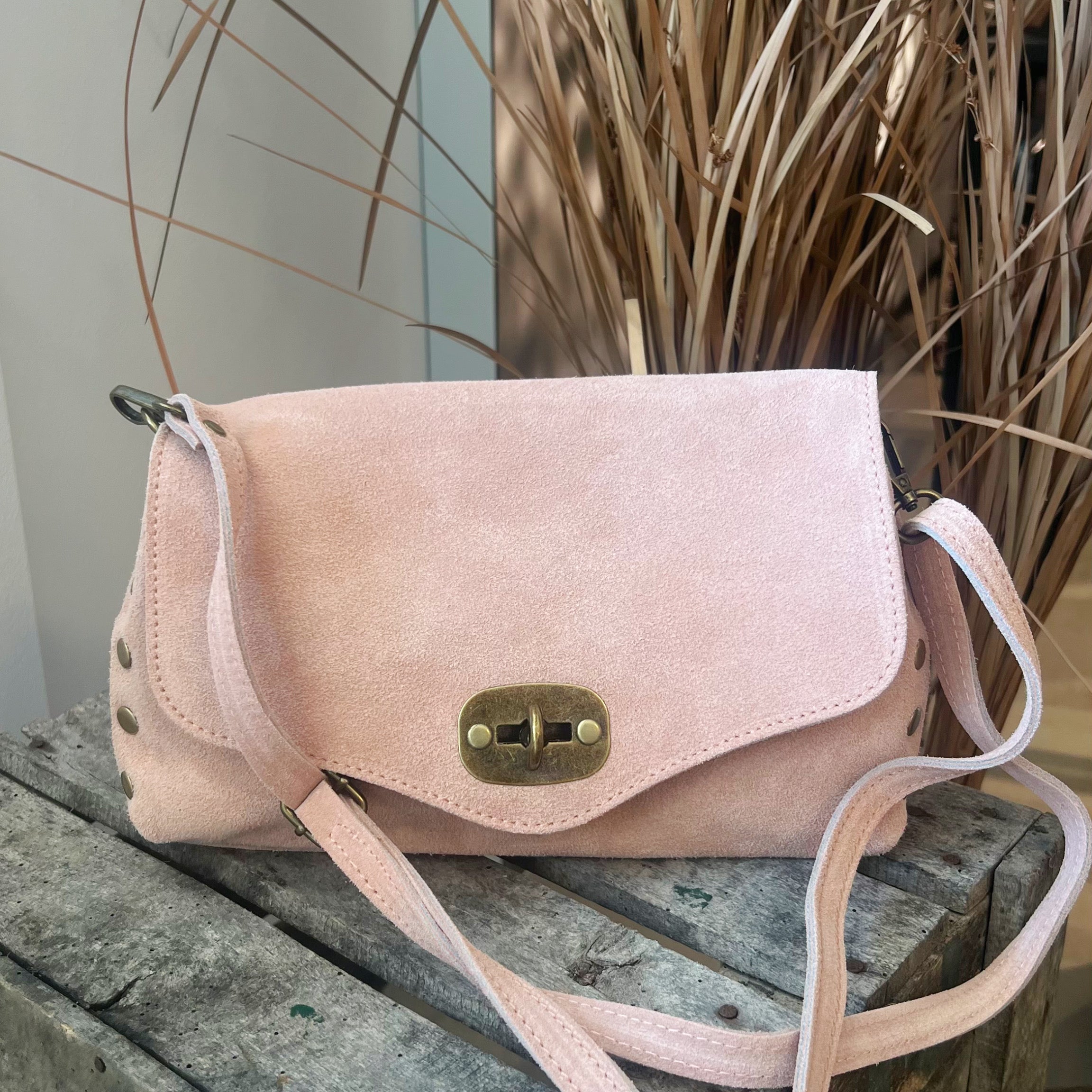 POLO SHOES BAG - POSTINO CAMOSCIO ROSA