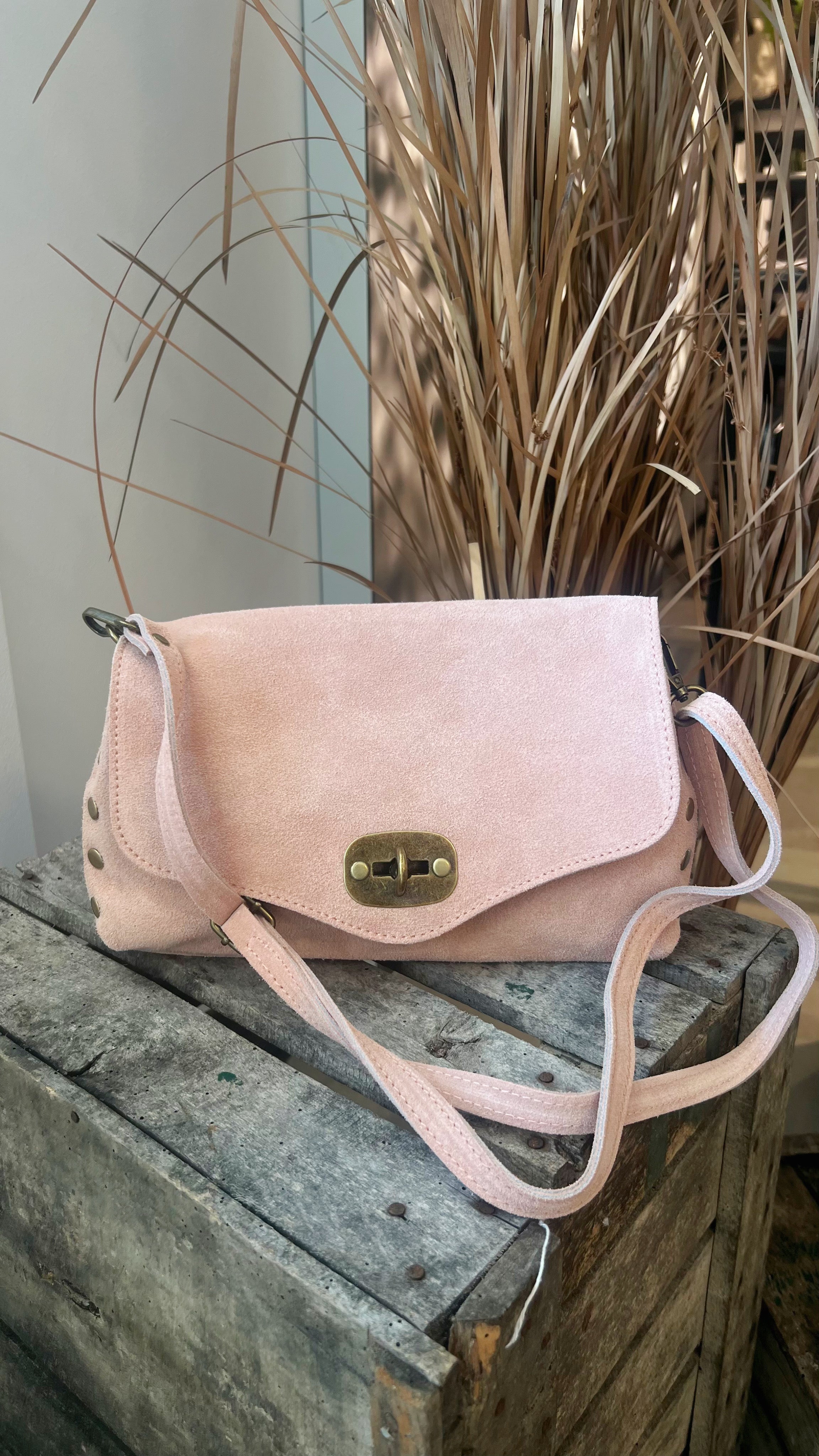 POLO SHOES BAG - POSTINO CAMOSCIO ROSA