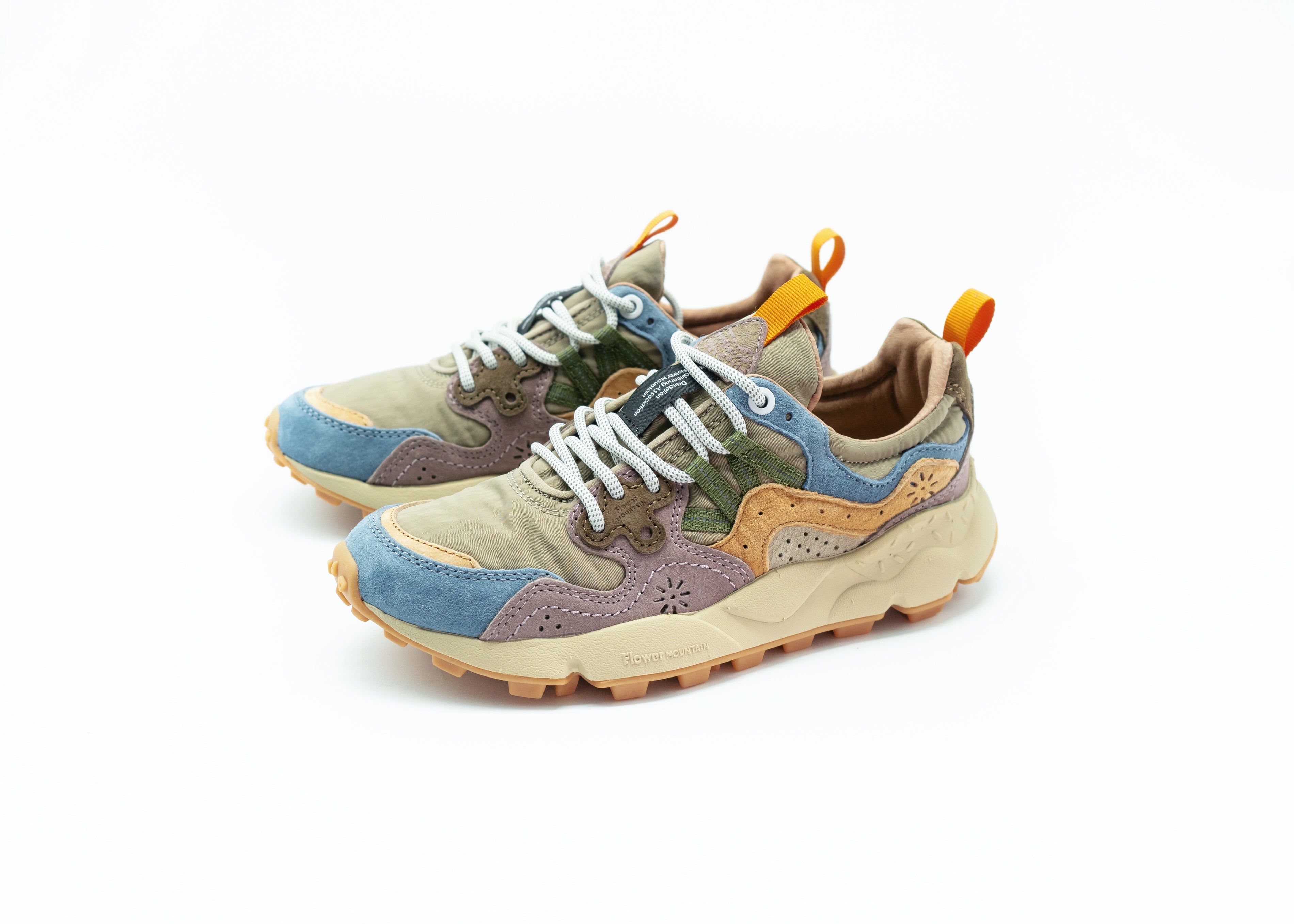 FLOWER MOUNTAIN - YAMANO 3 PETROL GREY LIGHT PAPAYA