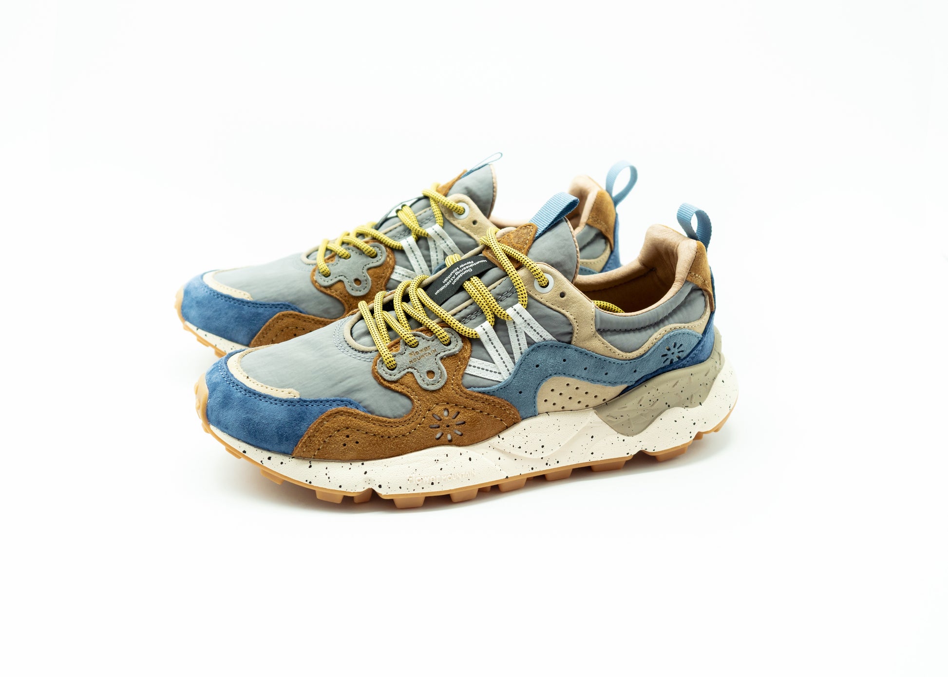 FLOWER MOUNTAIN YAMANO BROWN PETROL LIGHT BLUE