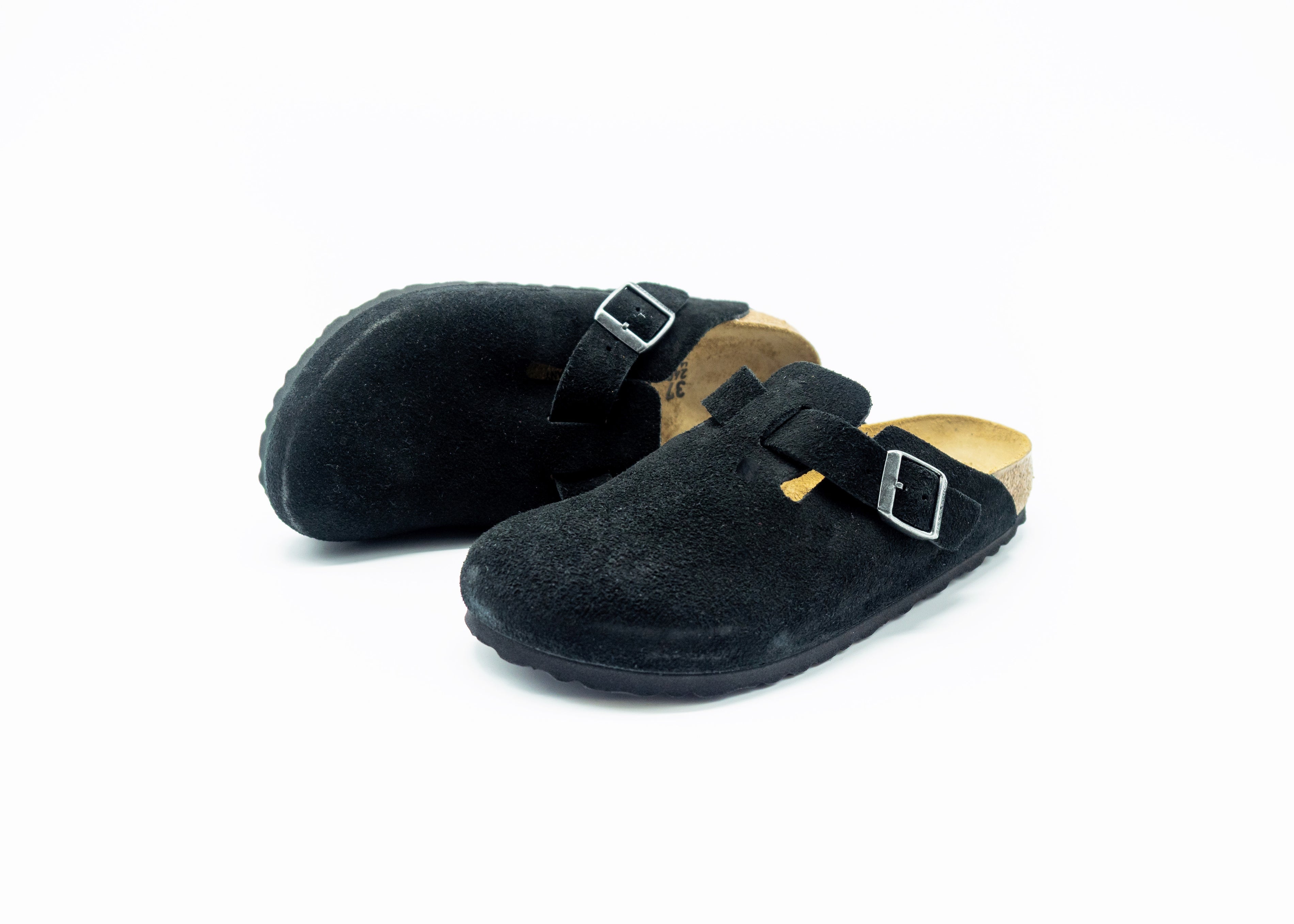 BIRKENSTOCK - BOSTON CAMOSCIO BLACK