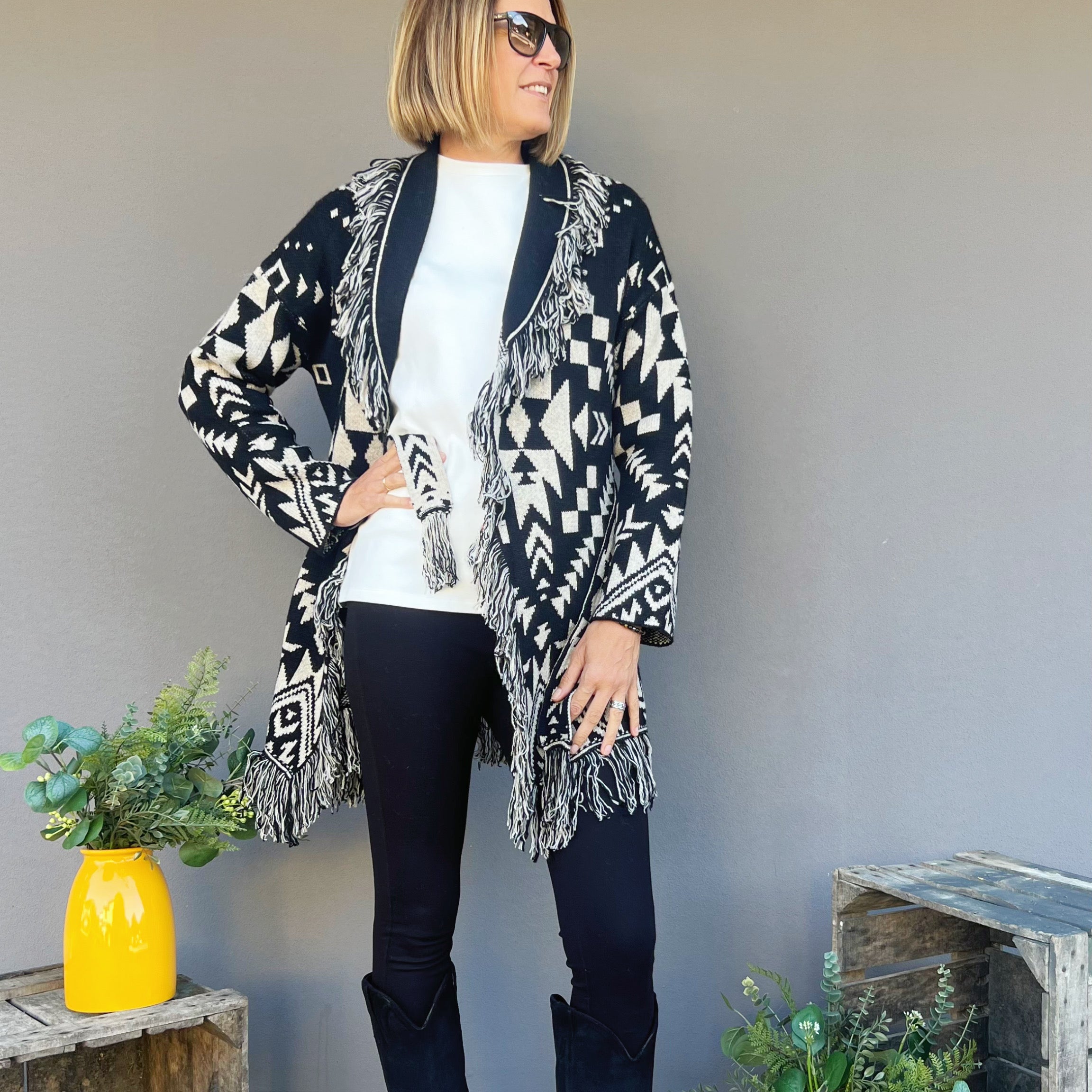 TÖÖCO - KIMONO AURELIA OHANA BLACK