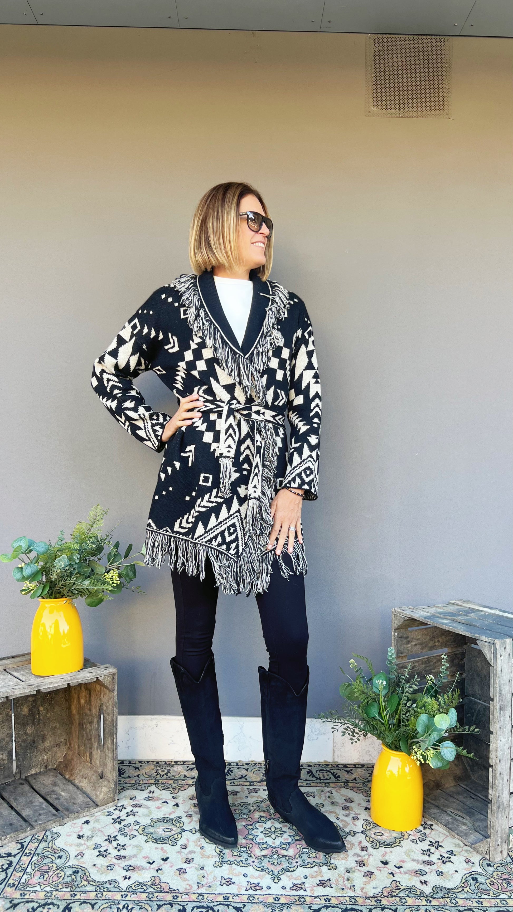 TÖÖCO - KIMONO AURELIA OHANA BLACK