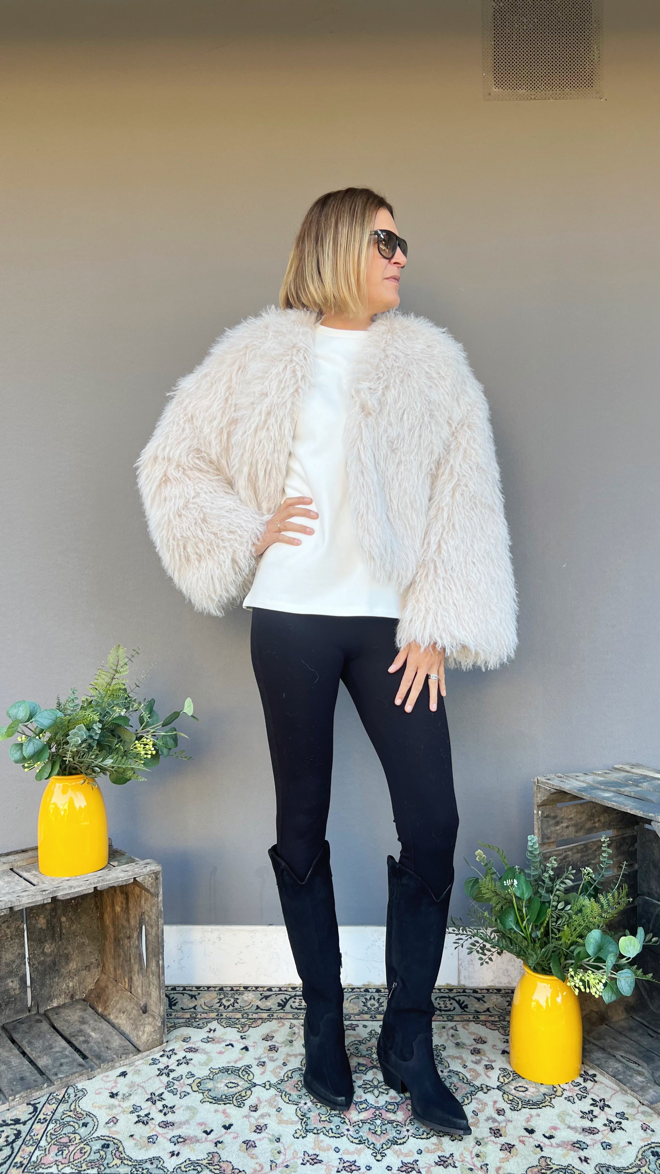 ELEH - ECOPELLICCIA CROPPED  ELEH