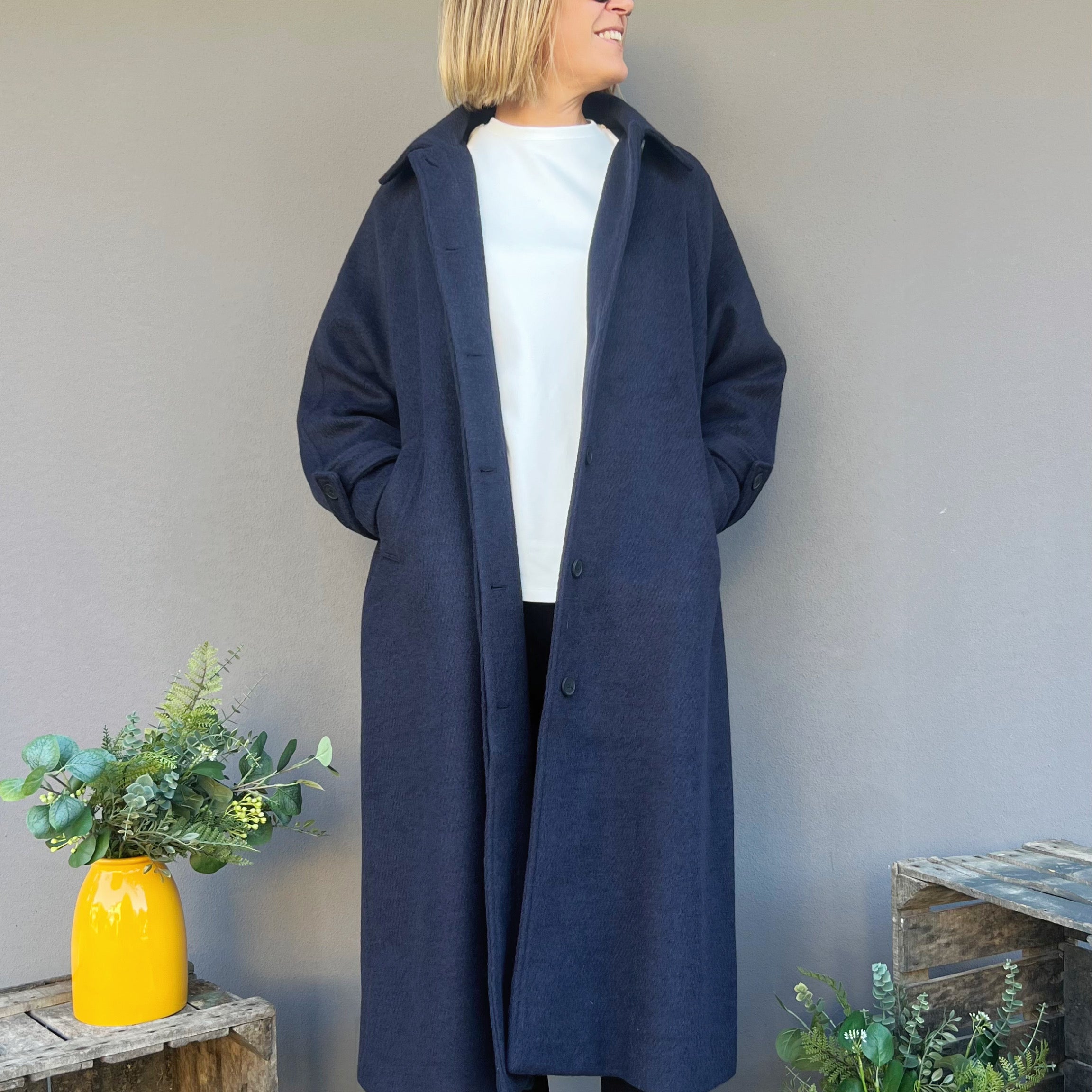 ELEH - CAPPOTTO OVERSIZE BLU