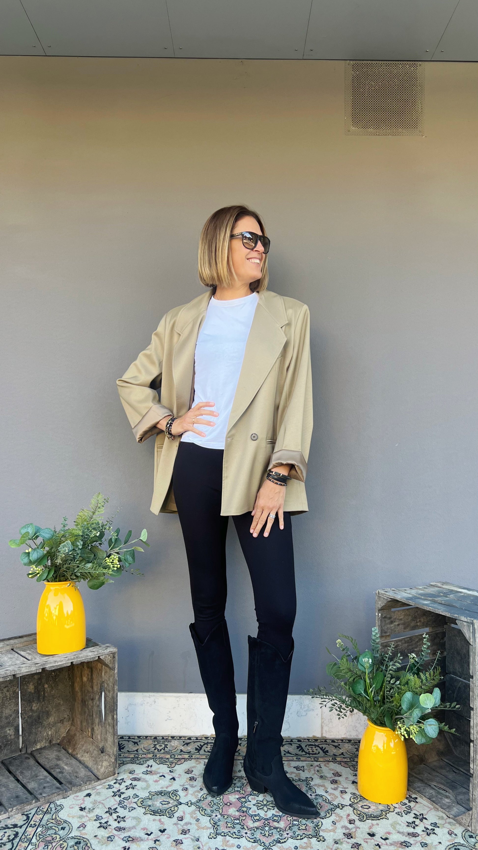 ELEH - GIACCA OVER VERDE OLIVA