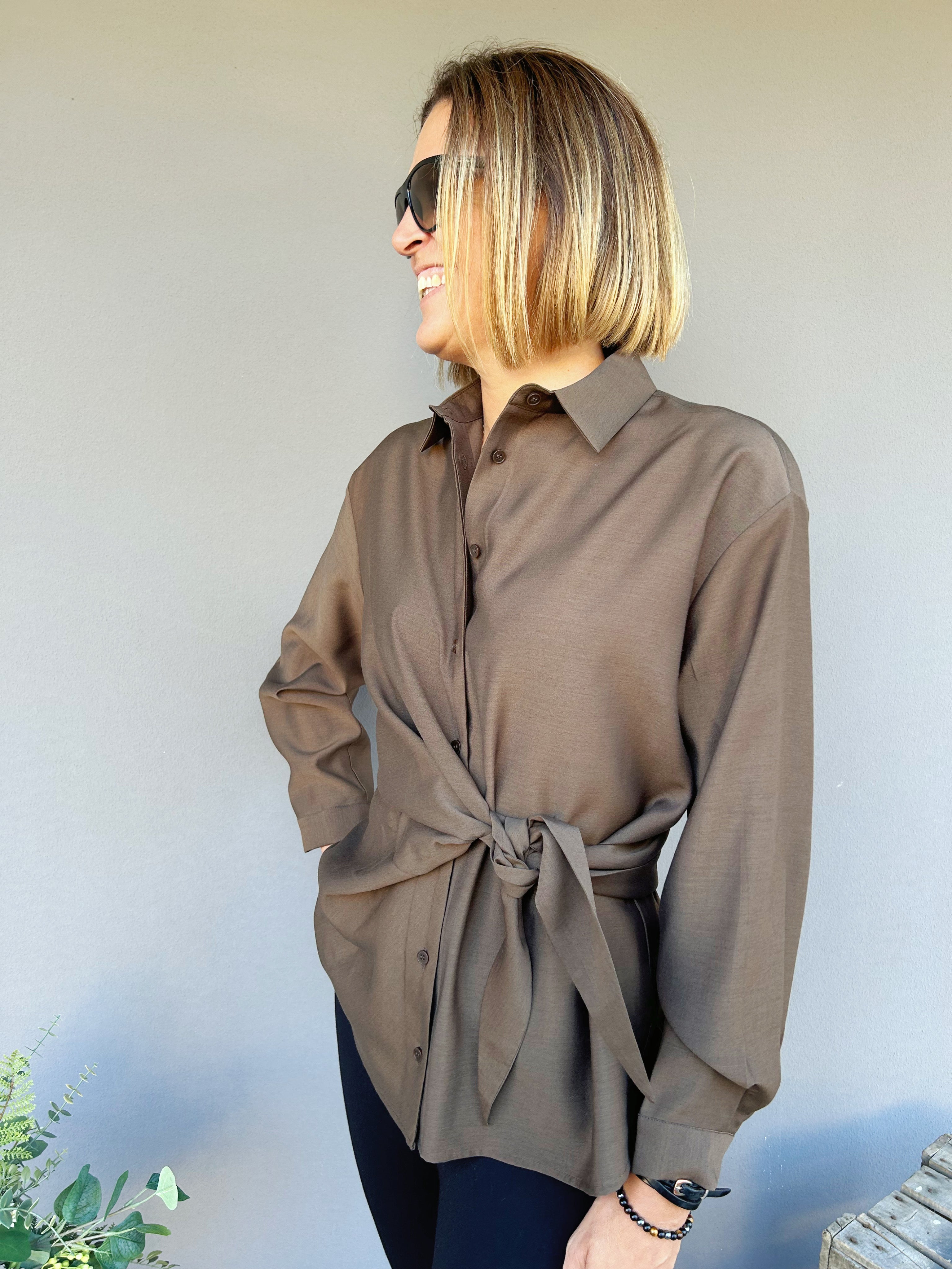 ELEH - CAMICIA MARRONE