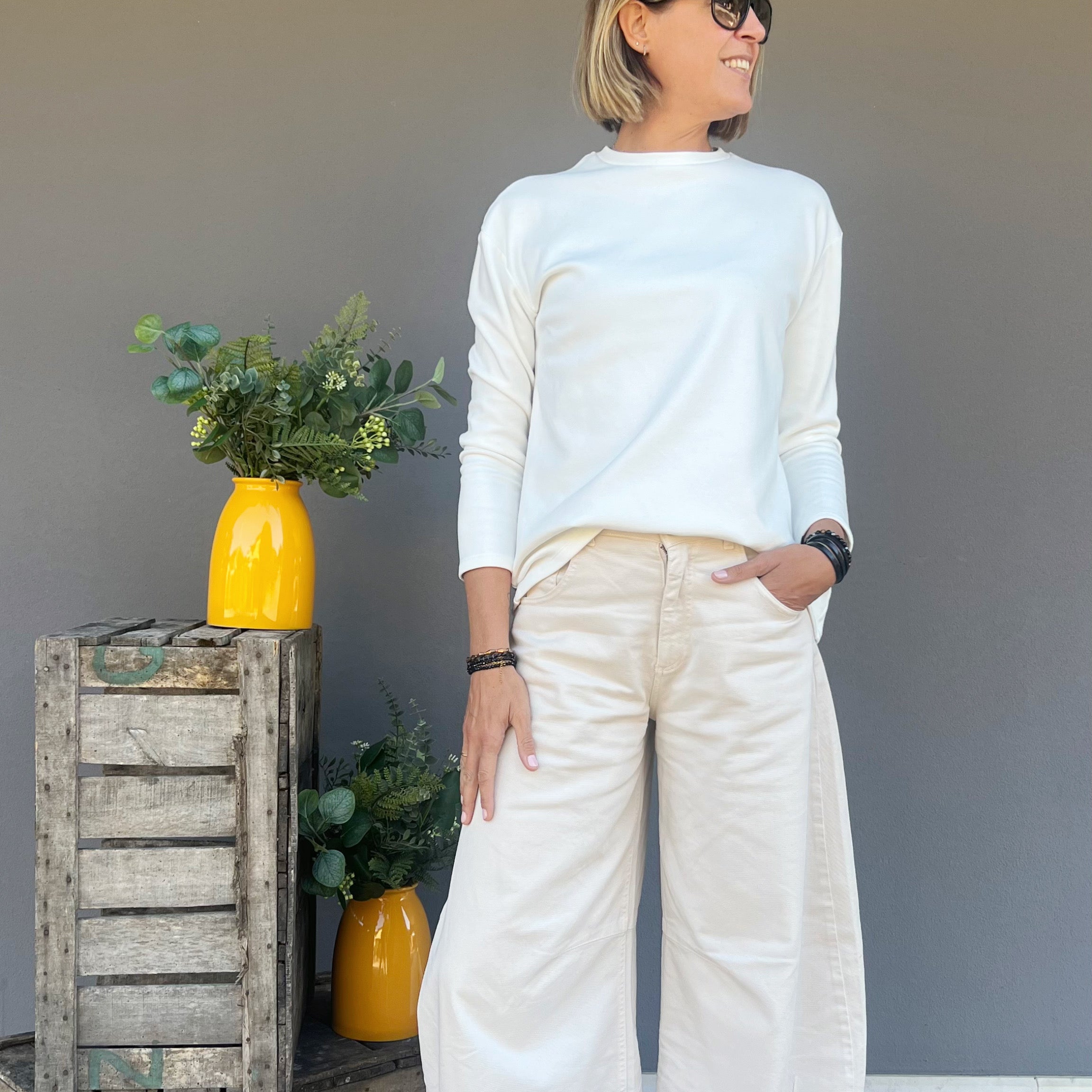 GOD SAVE DENIM - JEANS BALLOON BEIGE