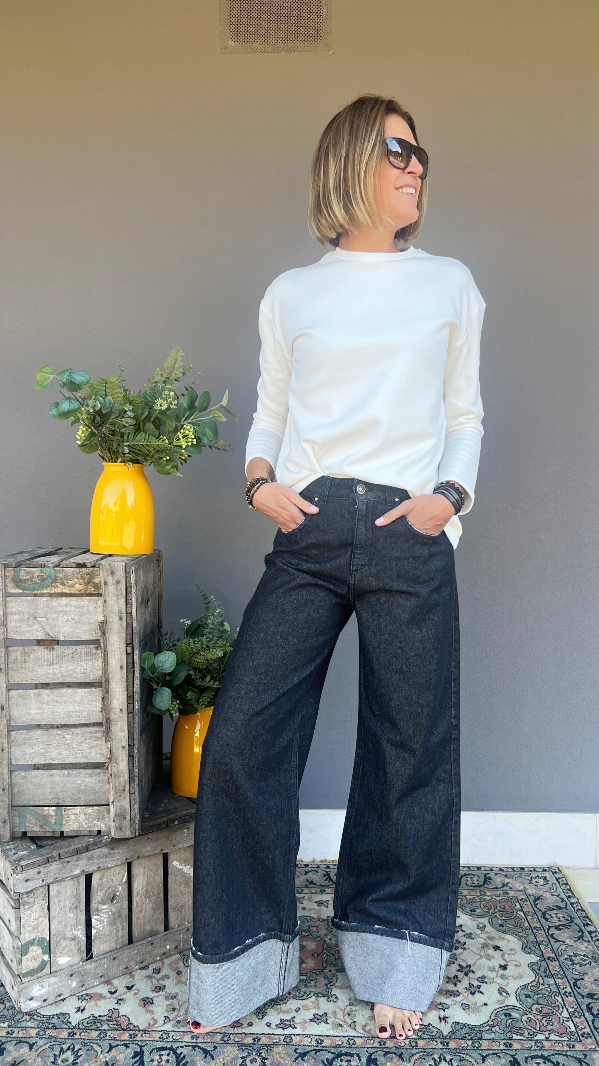 GOD SAVE DENIM - JEANS SLOUCHY BLACK