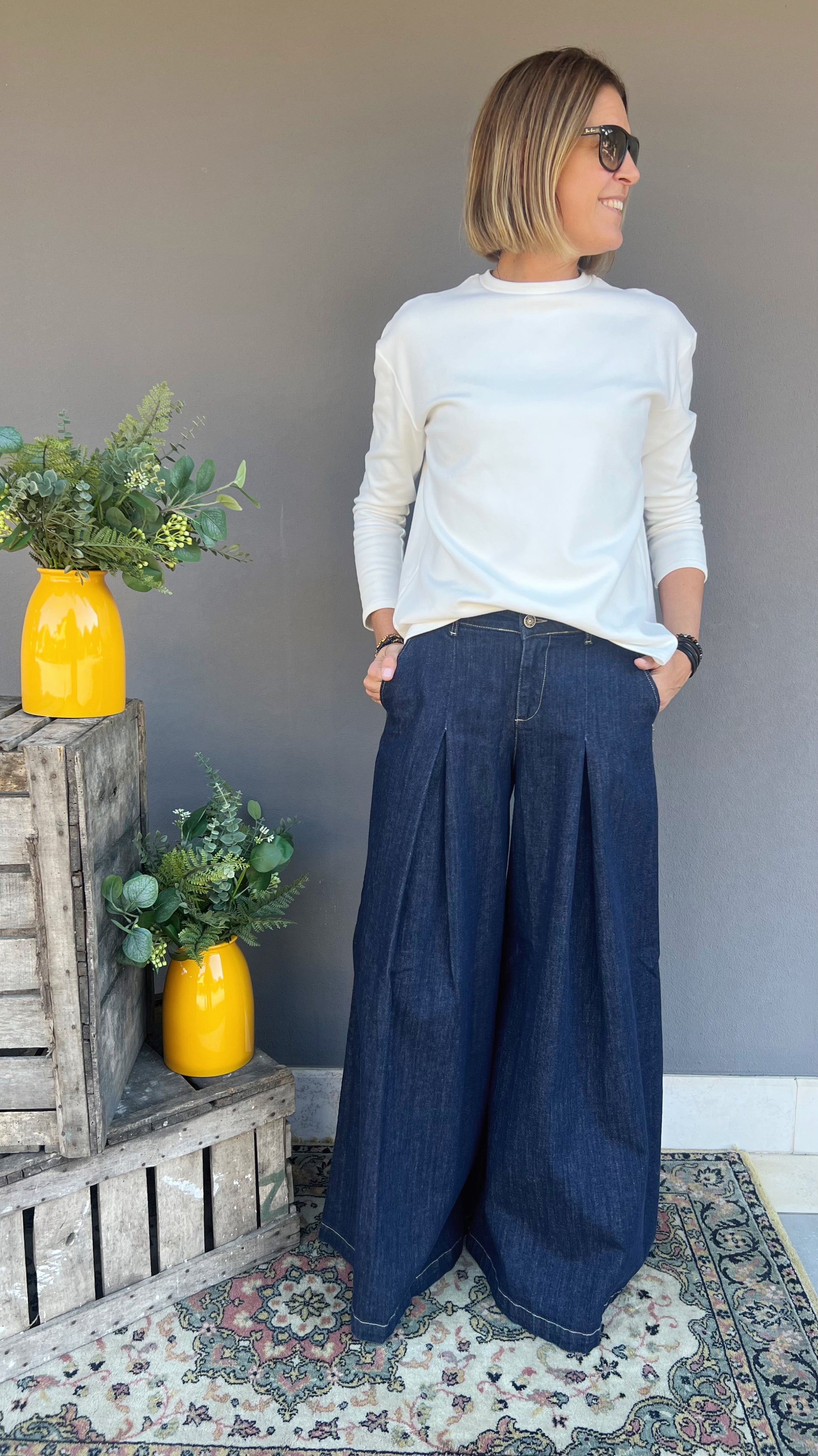 GOD SAVE DENIM - JEANS PANTAGONNA