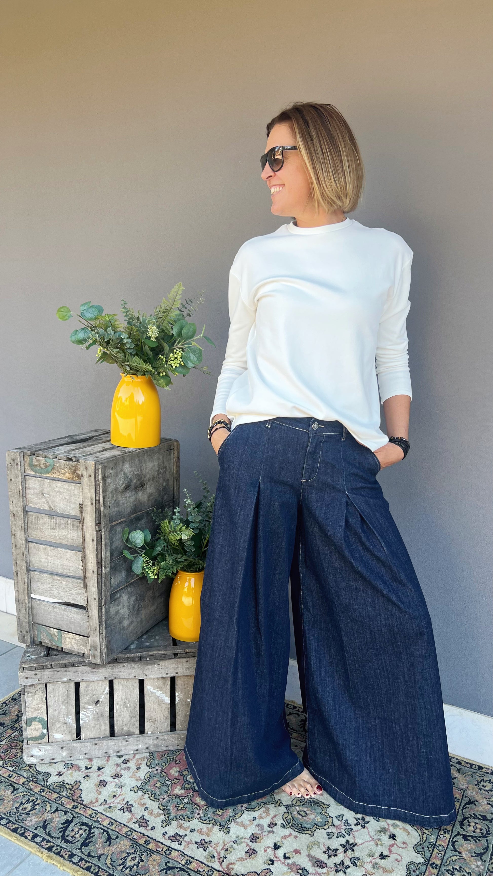 GOD SAVE DENIM - JEANS PANTAGONNA