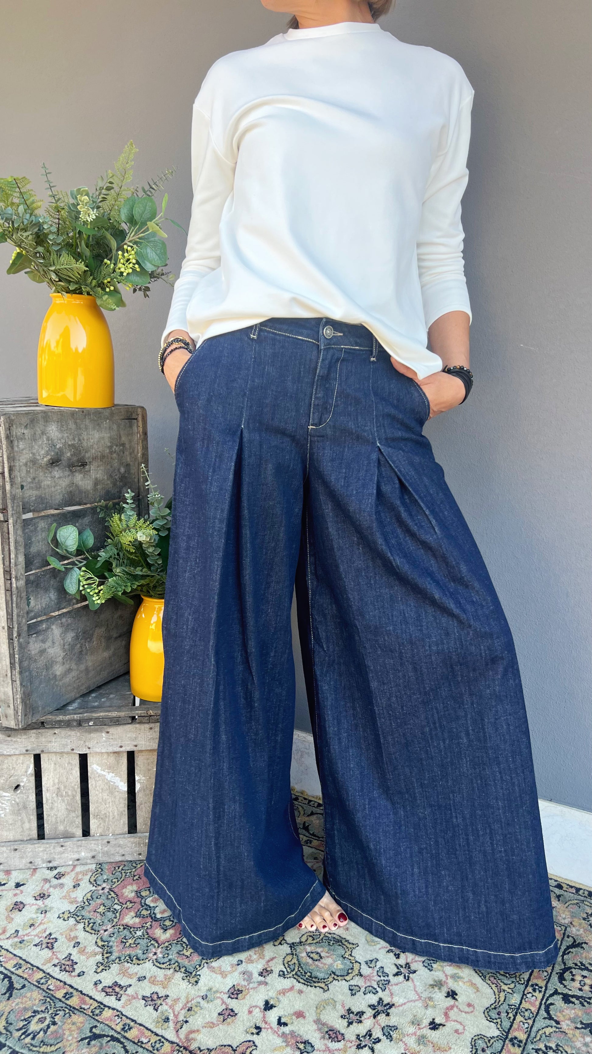 GOD SAVE DENIM - JEANS PANTAGONNA