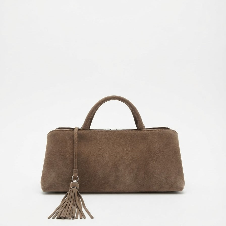 POLO SHOES BAGS - BAG TAYLOR CAMOSCIO TORTORA