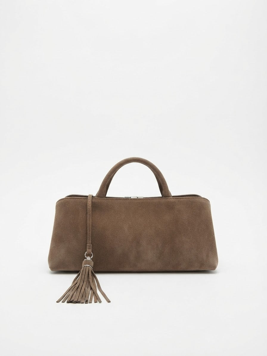 POLO SHOES BAGS - BAG TAYLOR CAMOSCIO TORTORA