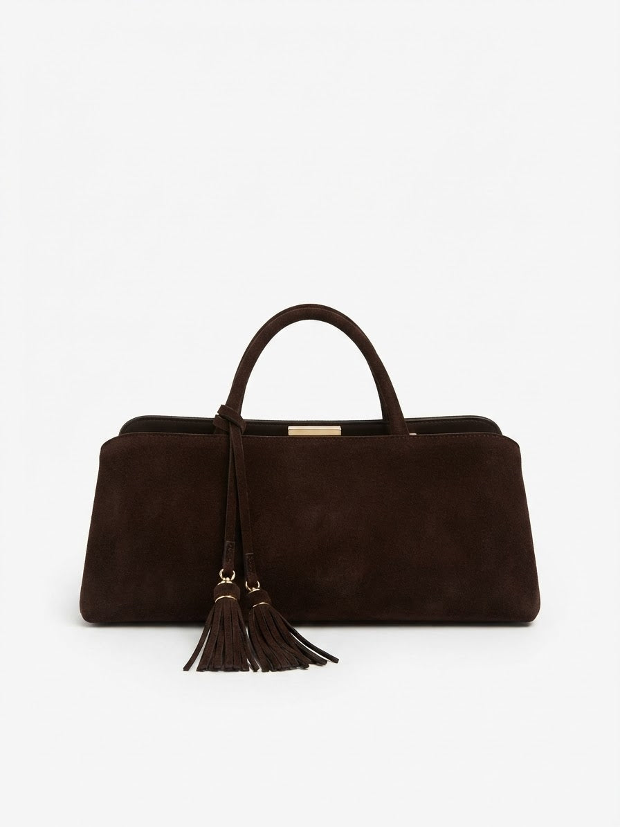 POLO SHOES BAGS - BAG TAYLOR CAMOSCIO TESTA DI MORO