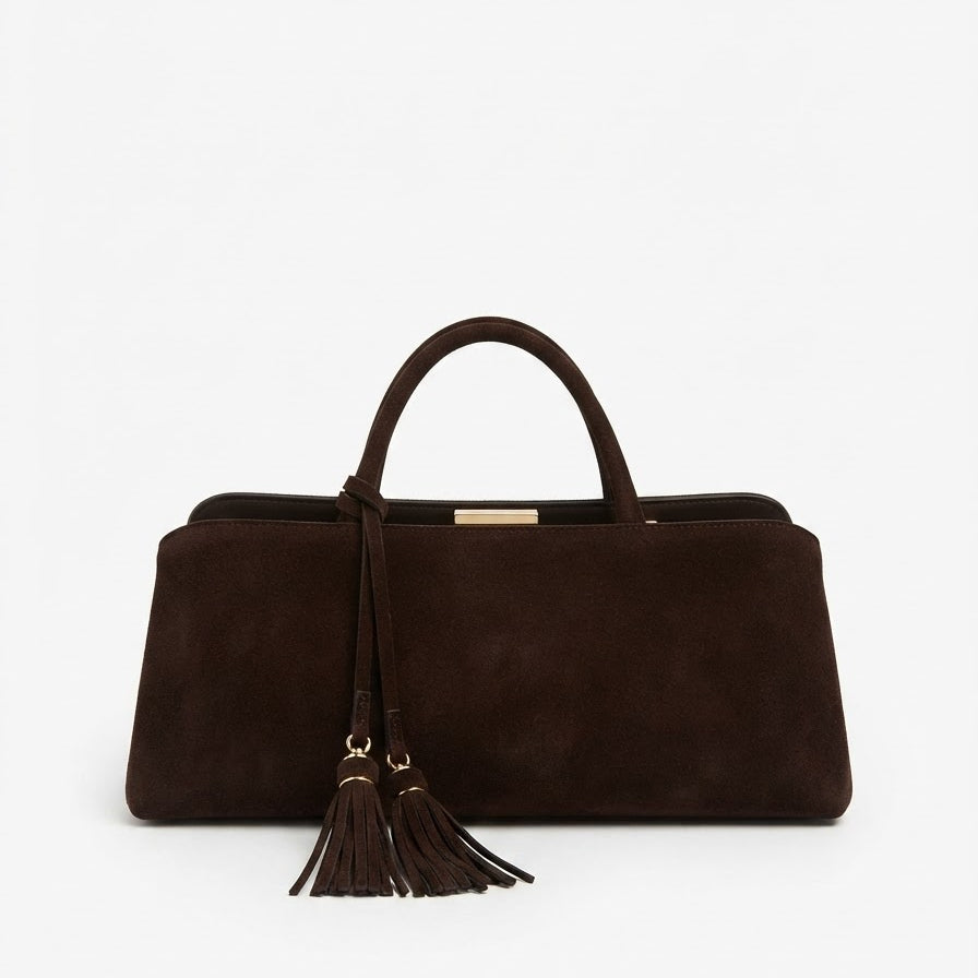 POLO SHOES BAGS - BAG TAYLOR CAMOSCIO TESTA DI MORO