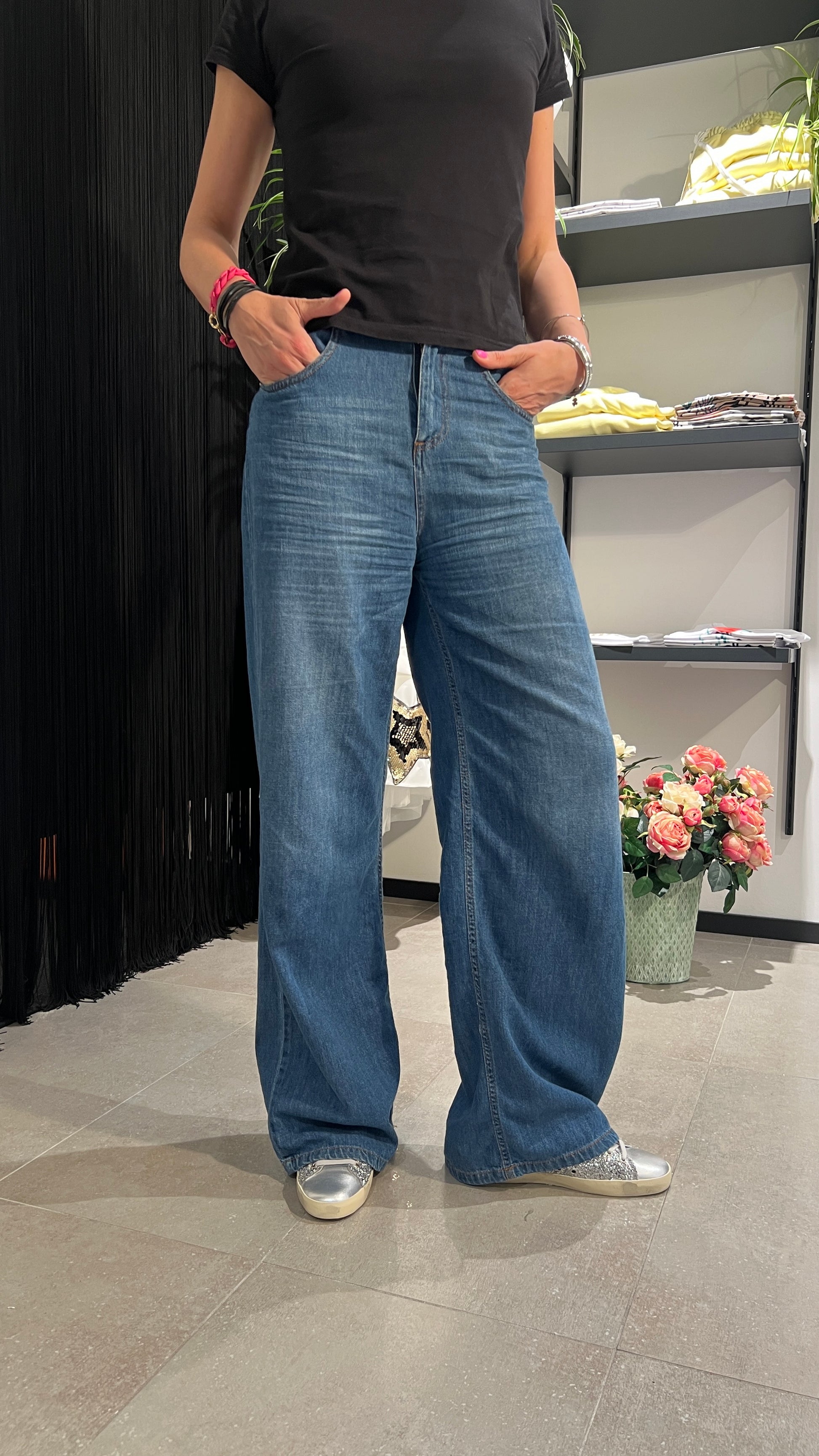 GOD SAVE DENIM - PANTALONE PALAZZO