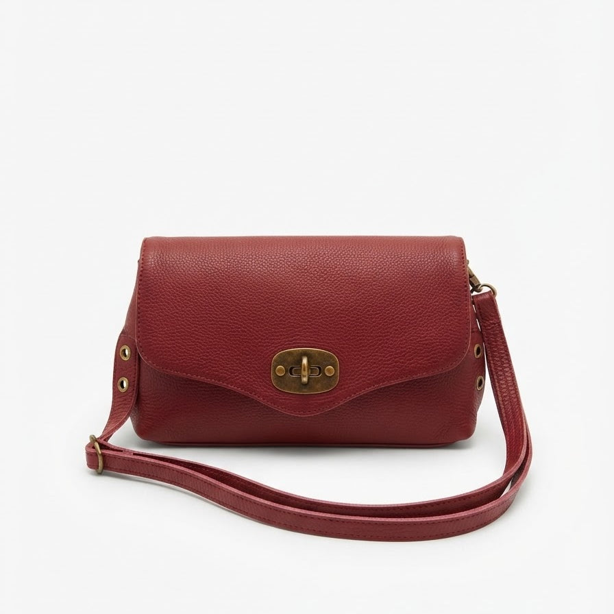 POLO SHOES BAGS - BORSA POSTINO BORDEAUX