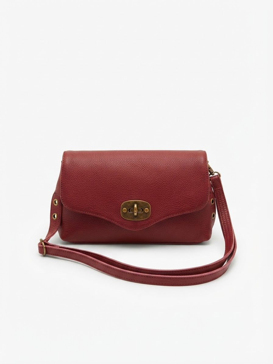 POLO SHOES BAGS - BORSA POSTINO BORDEAUX